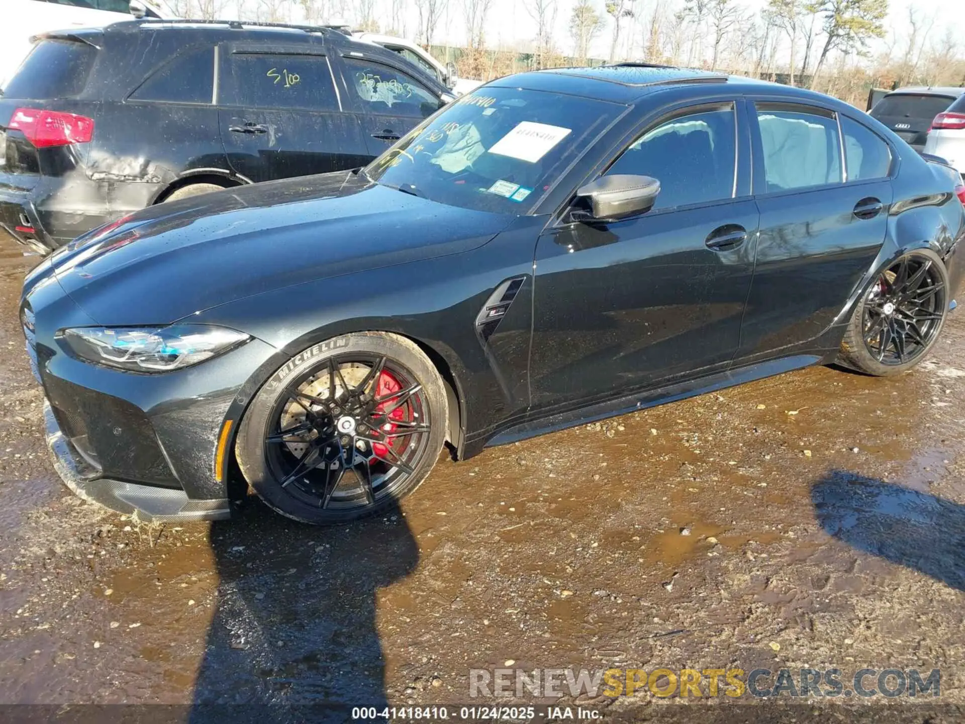 2 fotografías del automóvil dañado WBS43AY01PFN70186 BMW M3 2023