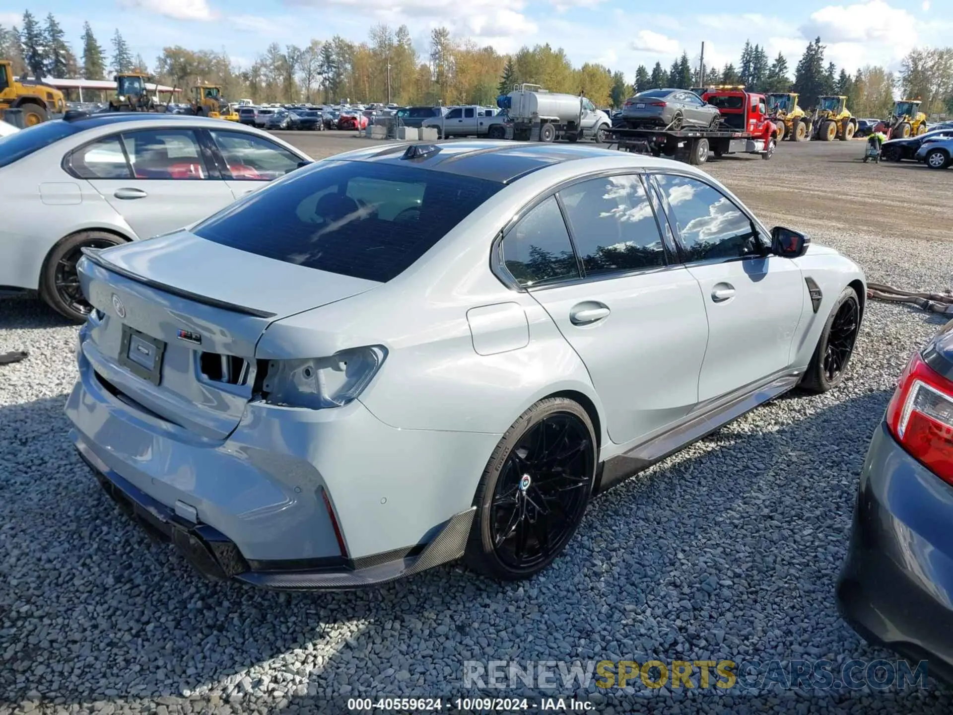 4 fotografías del automóvil dañado WBS43AY02PFN54000 BMW M3 2023