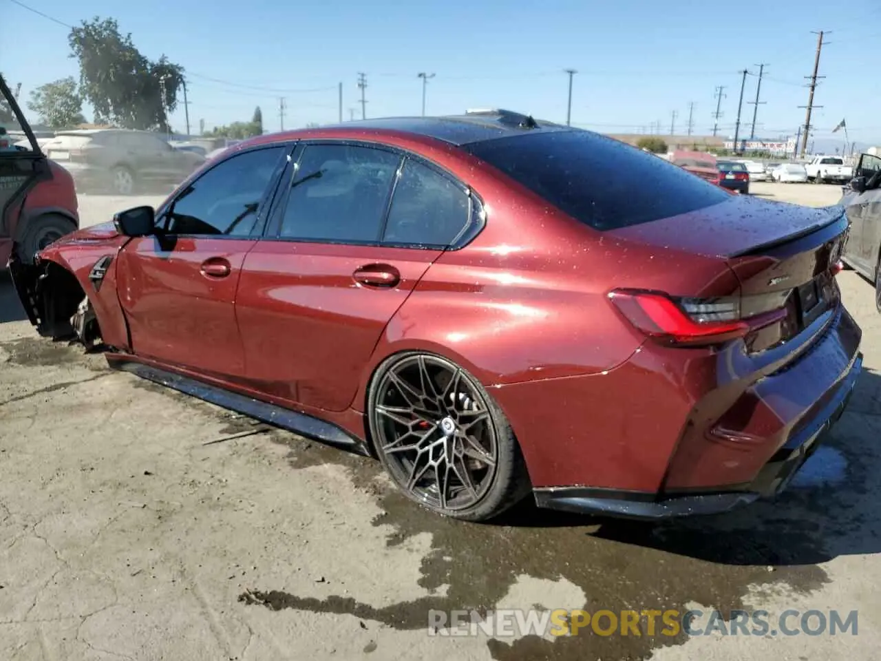 2 fotografías del automóvil dañado WBS43AY04PFN72160 BMW M3 2023
