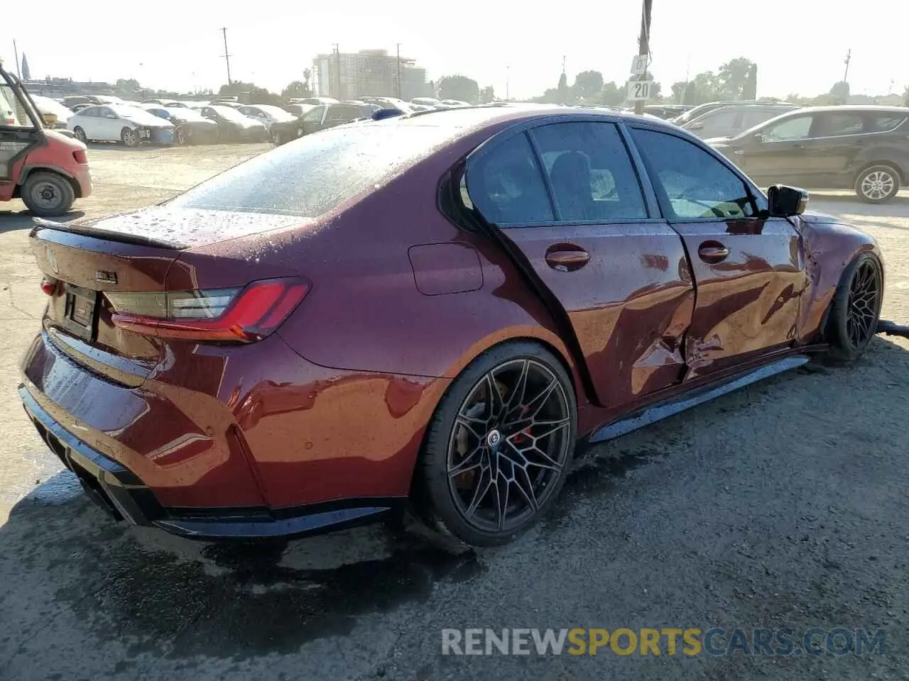 3 fotografías del automóvil dañado WBS43AY04PFN72160 BMW M3 2023