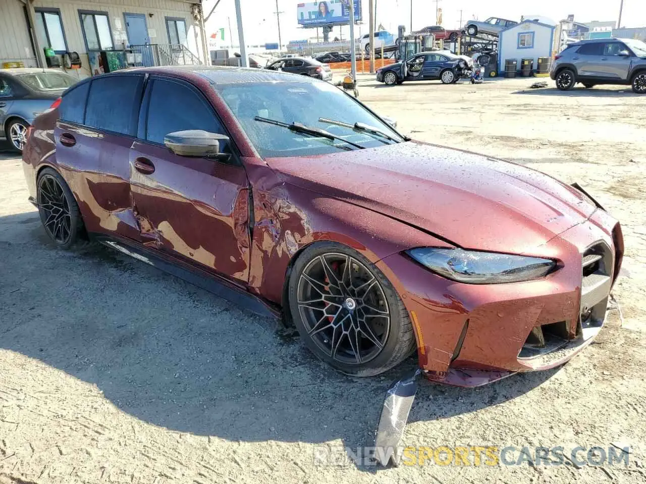 4 fotografías del automóvil dañado WBS43AY04PFN72160 BMW M3 2023