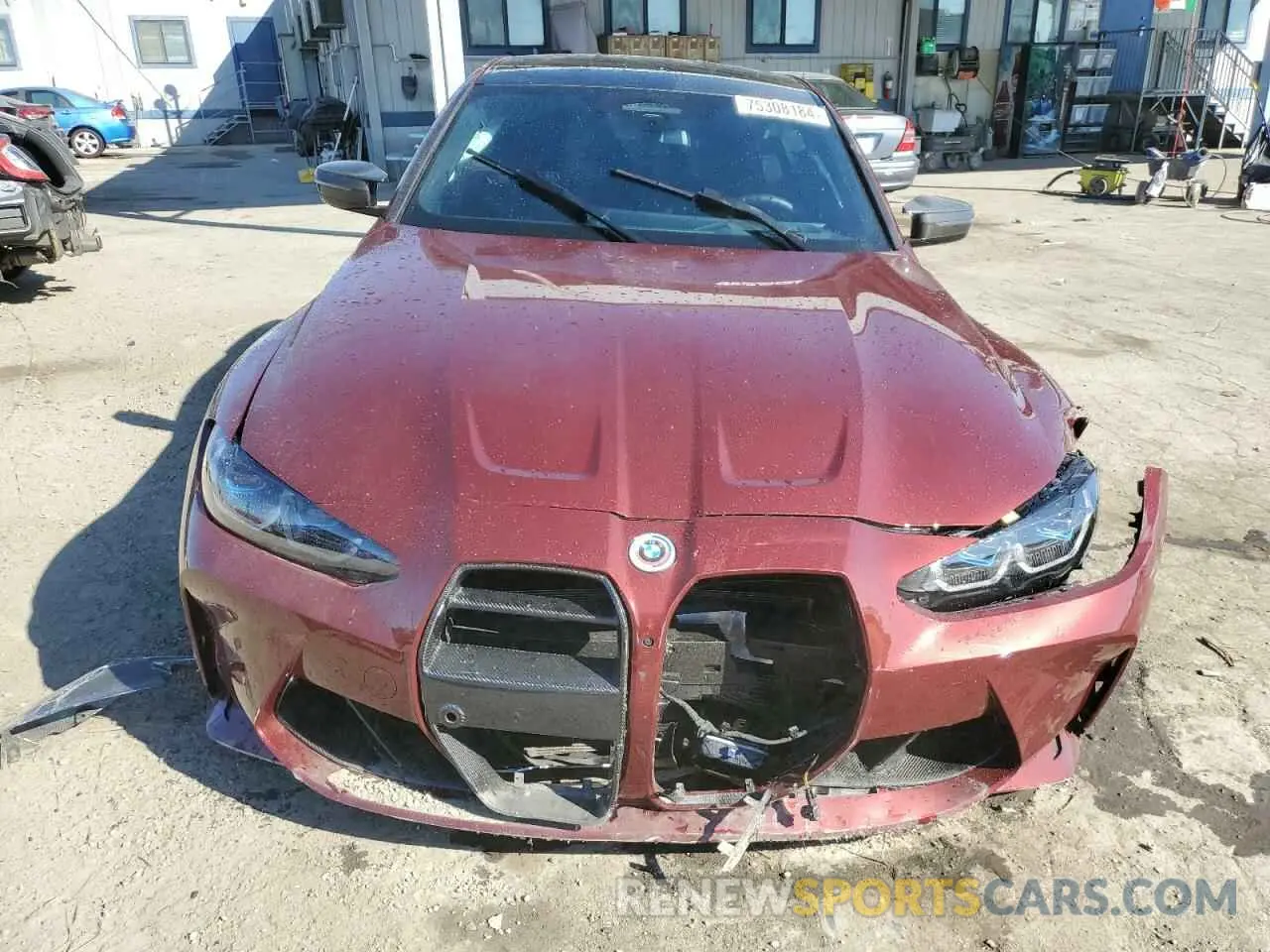 5 fotografías del automóvil dañado WBS43AY04PFN72160 BMW M3 2023