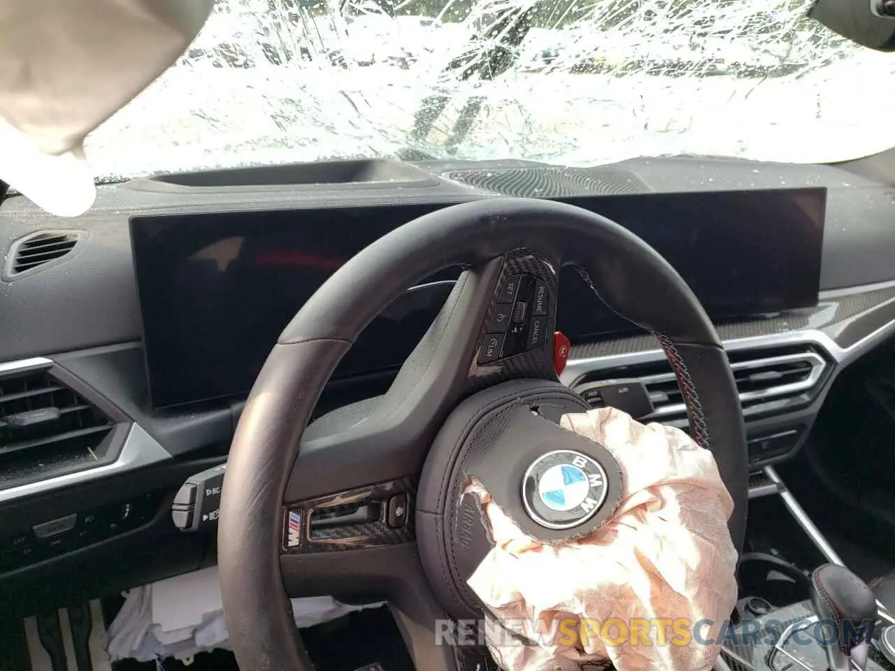 9 fotografías del automóvil dañado WBS43AY06PFN71303 BMW M3 2023