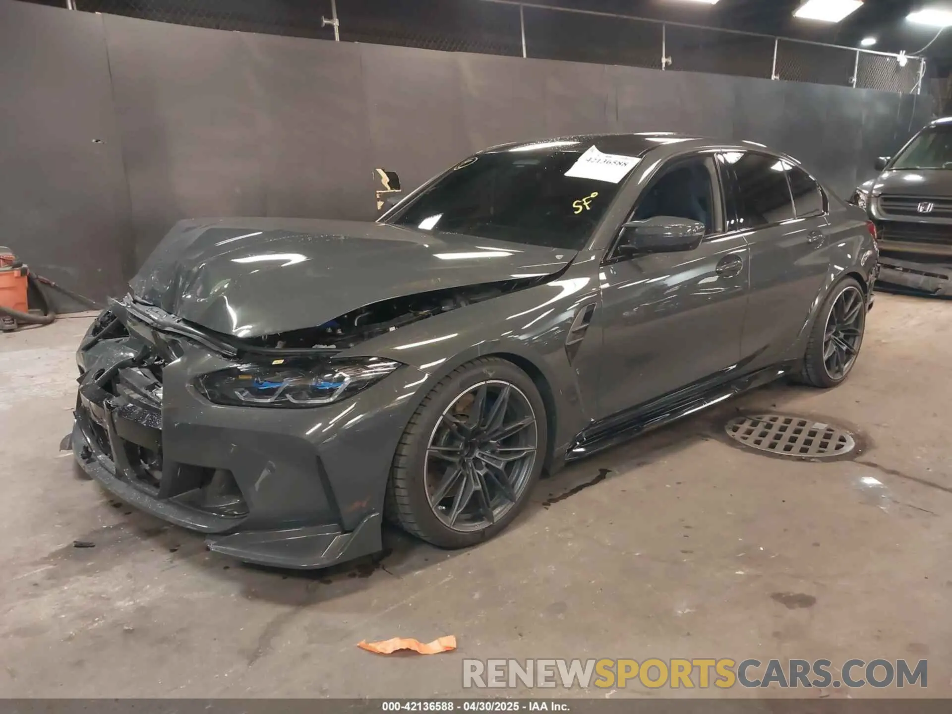 2 fotografías del automóvil dañado WBS43AY08PFP63435 BMW M3 2023