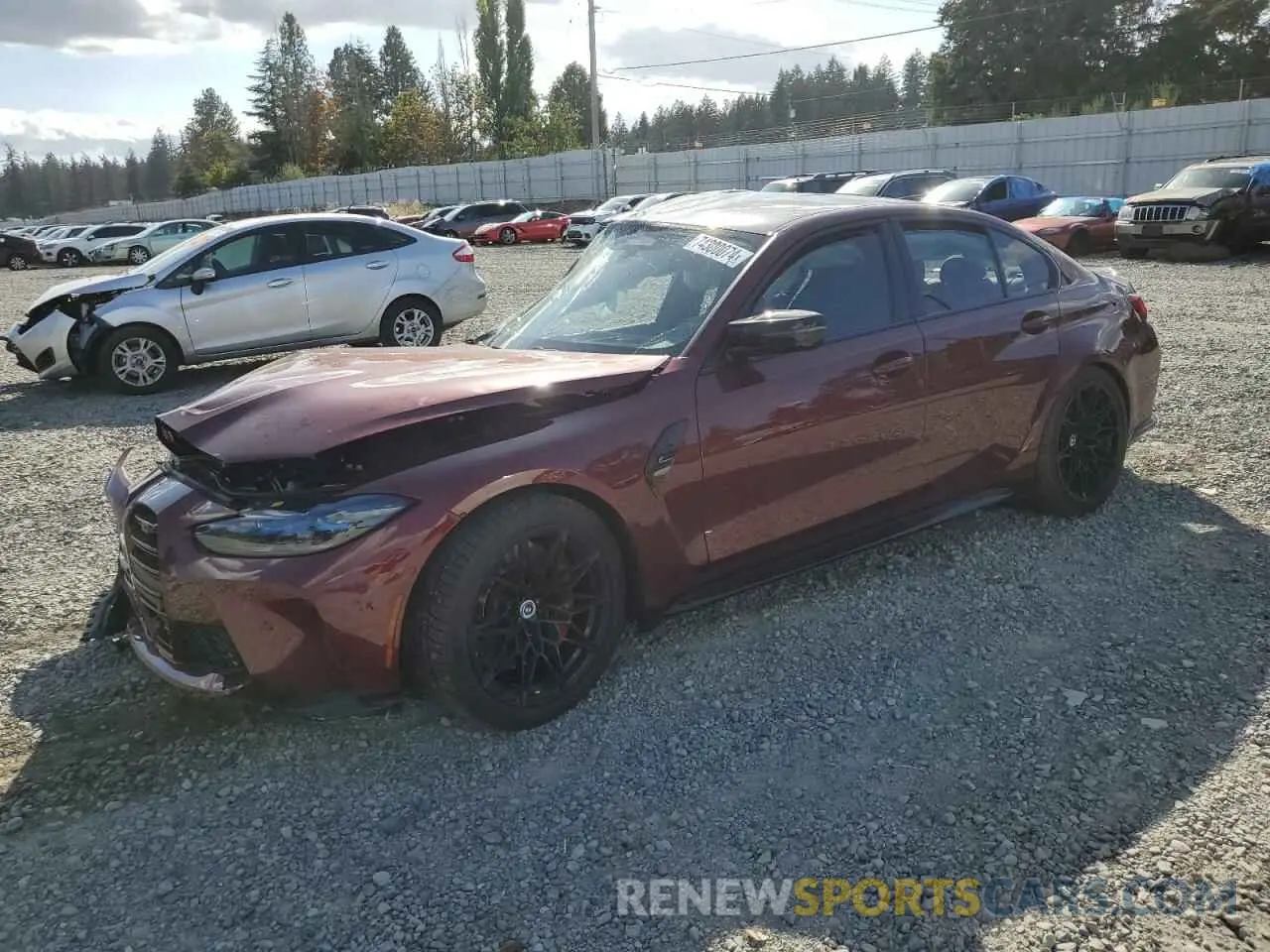 1 fotografías del automóvil dañado WBS43AY0XPFP12020 BMW M3 2023
