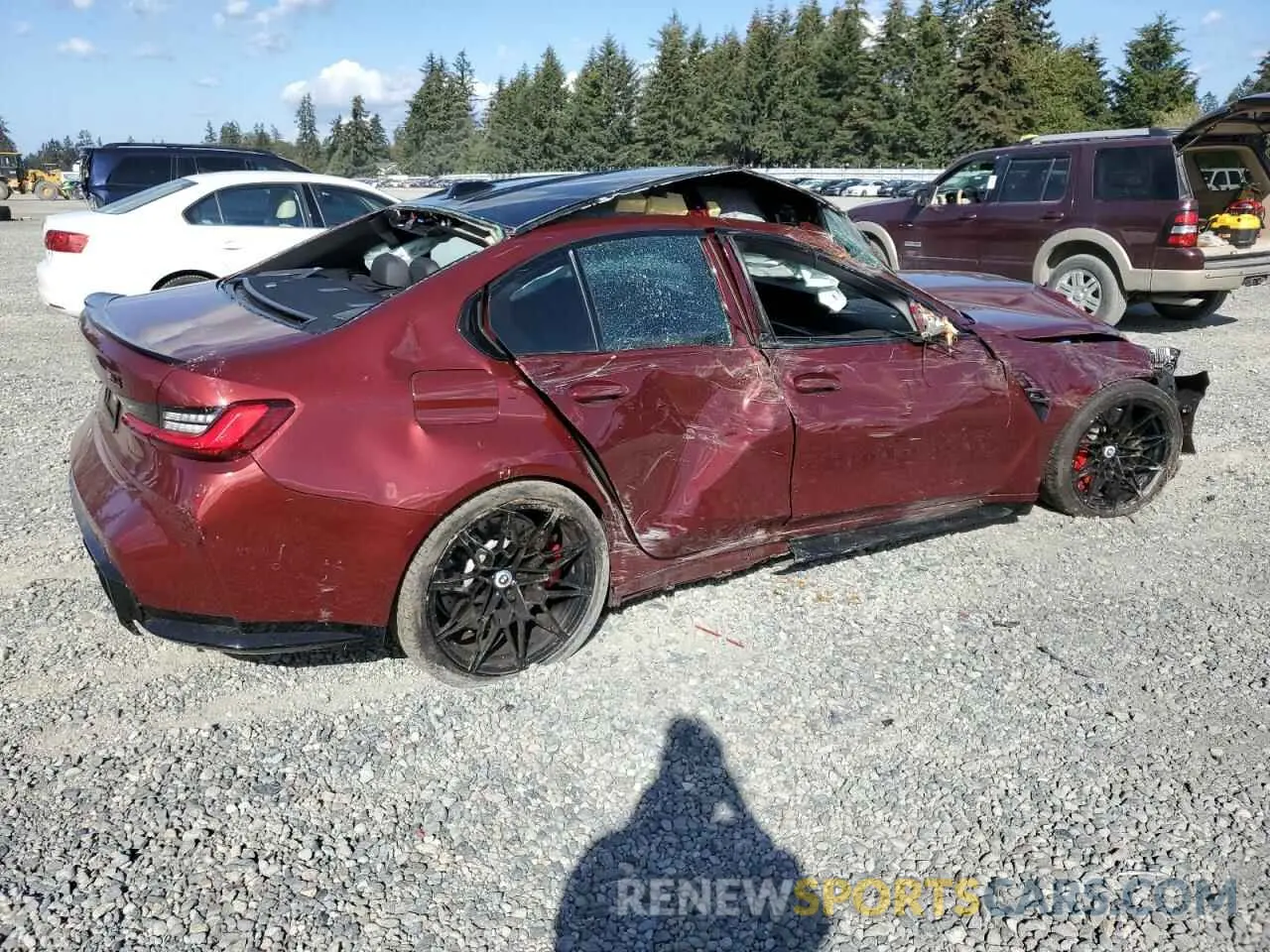 3 fotografías del automóvil dañado WBS43AY0XPFP12020 BMW M3 2023