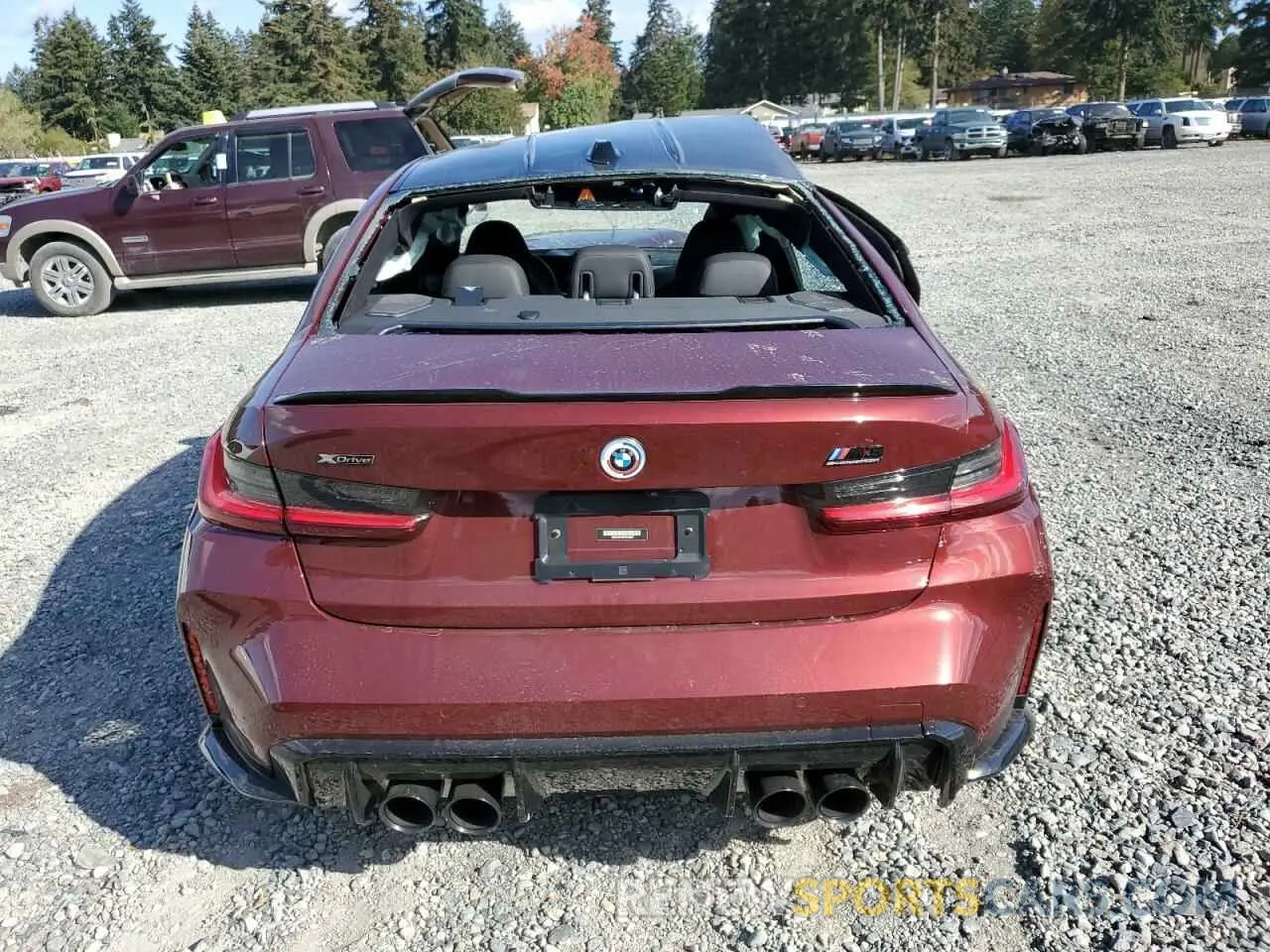 6 fotografías del automóvil dañado WBS43AY0XPFP12020 BMW M3 2023
