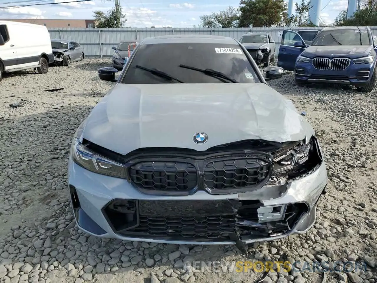 5 fotografías del automóvil dañado 3MW49FF07R8E09436 BMW M3 2024