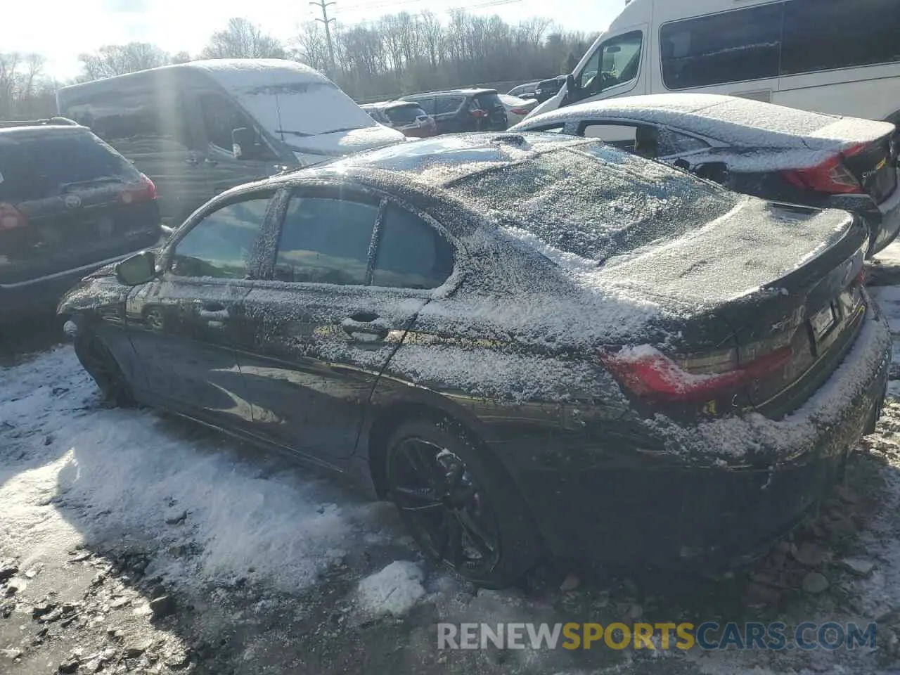 2 fotografías del automóvil dañado 3MW49FF09R8E10118 BMW M3 2024