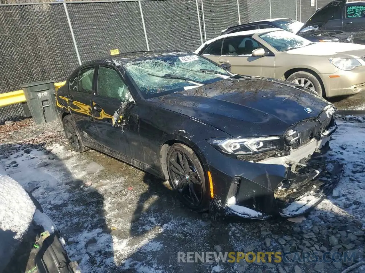 4 fotografías del automóvil dañado 3MW49FF09R8E10118 BMW M3 2024