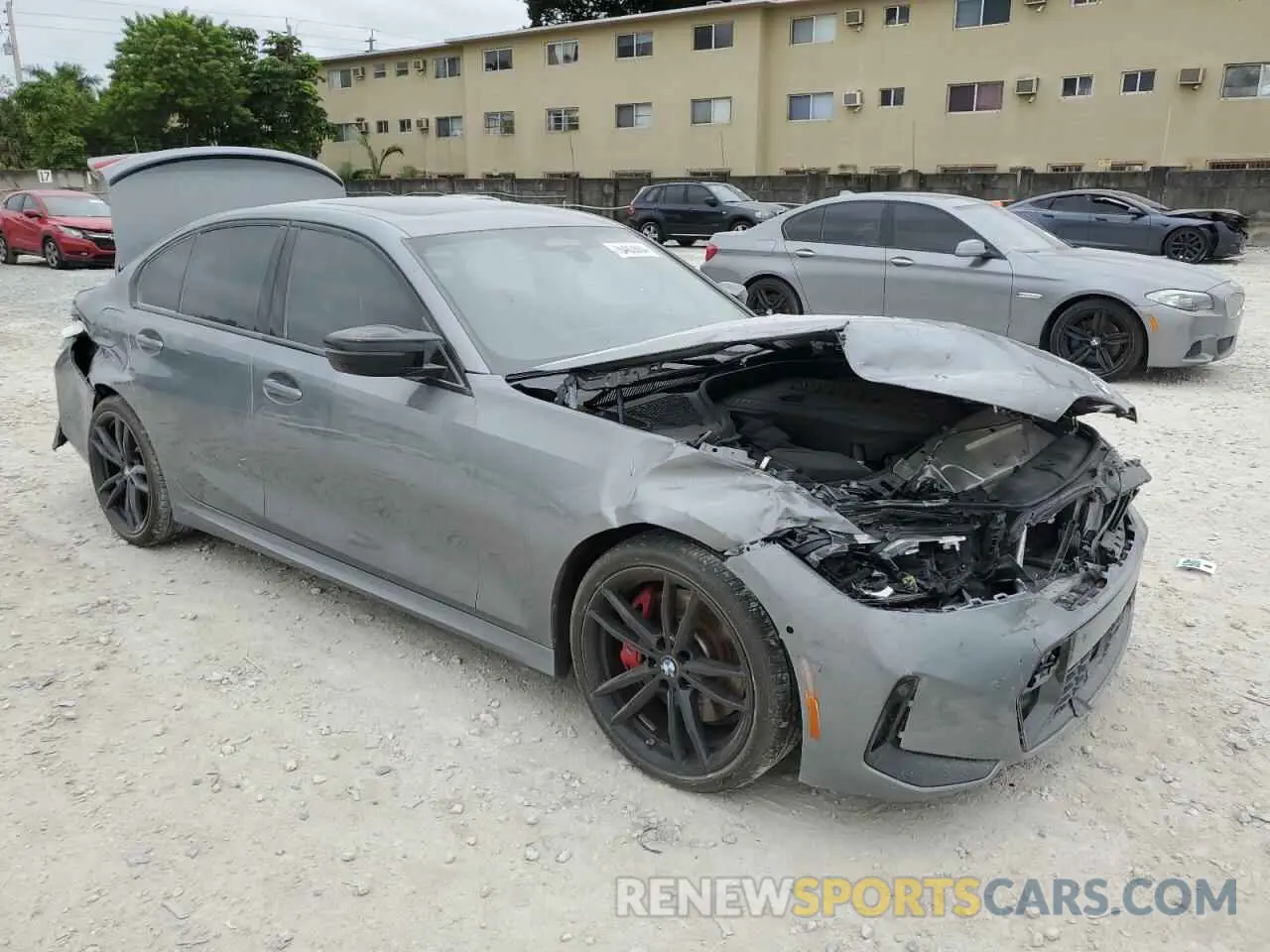 4 fotografías del automóvil dañado 3MW49FS0XR8E19139 BMW M3 2024