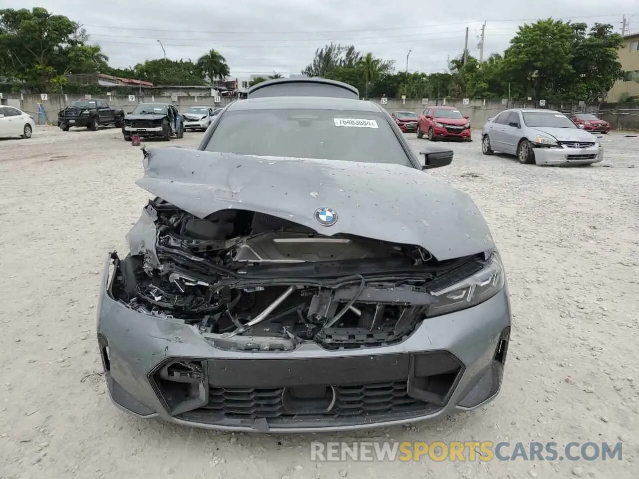 5 fotografías del automóvil dañado 3MW49FS0XR8E19139 BMW M3 2024