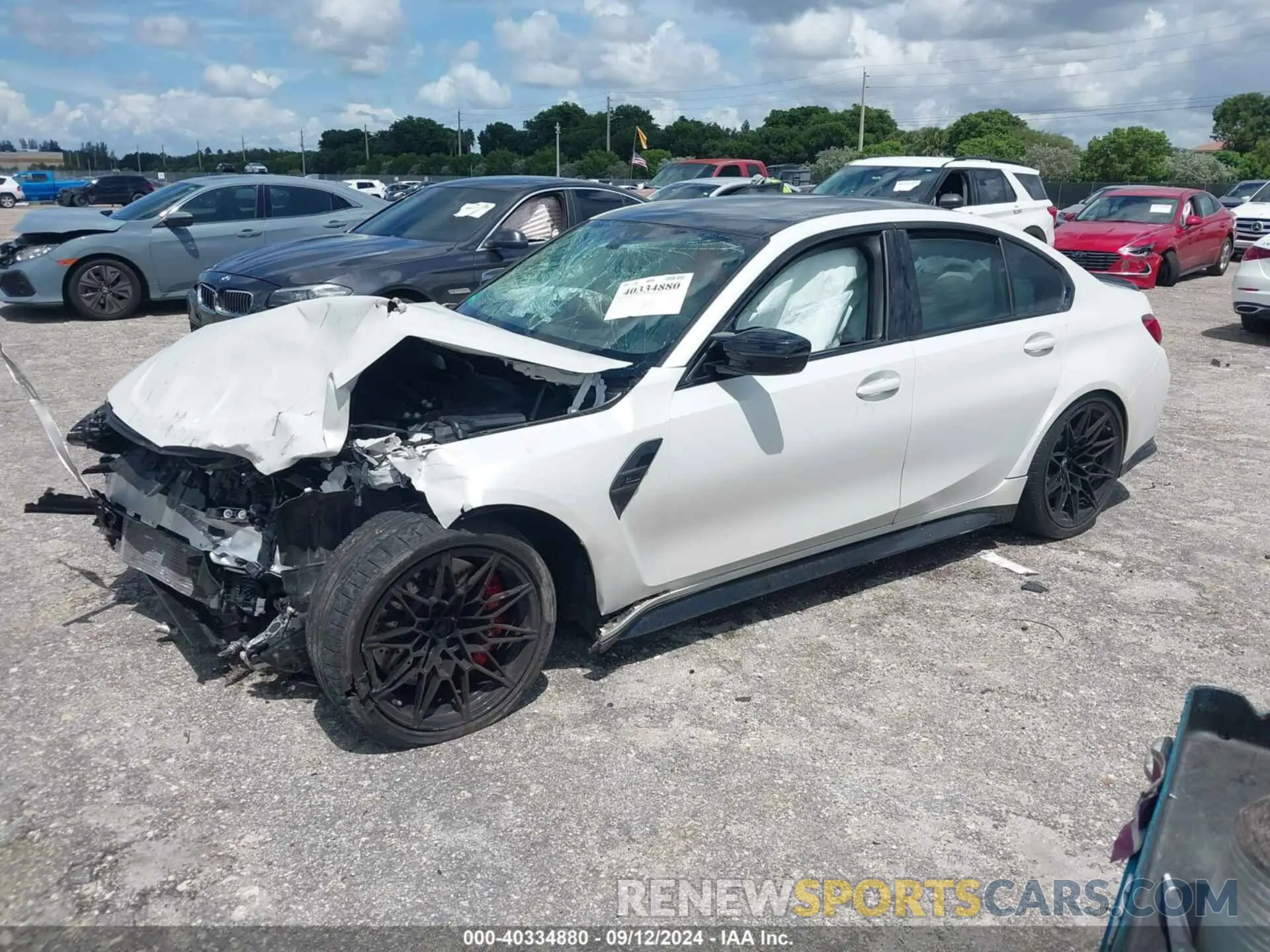 2 fotografías del automóvil dañado WBS33AY07RFT21177 BMW M3 2024