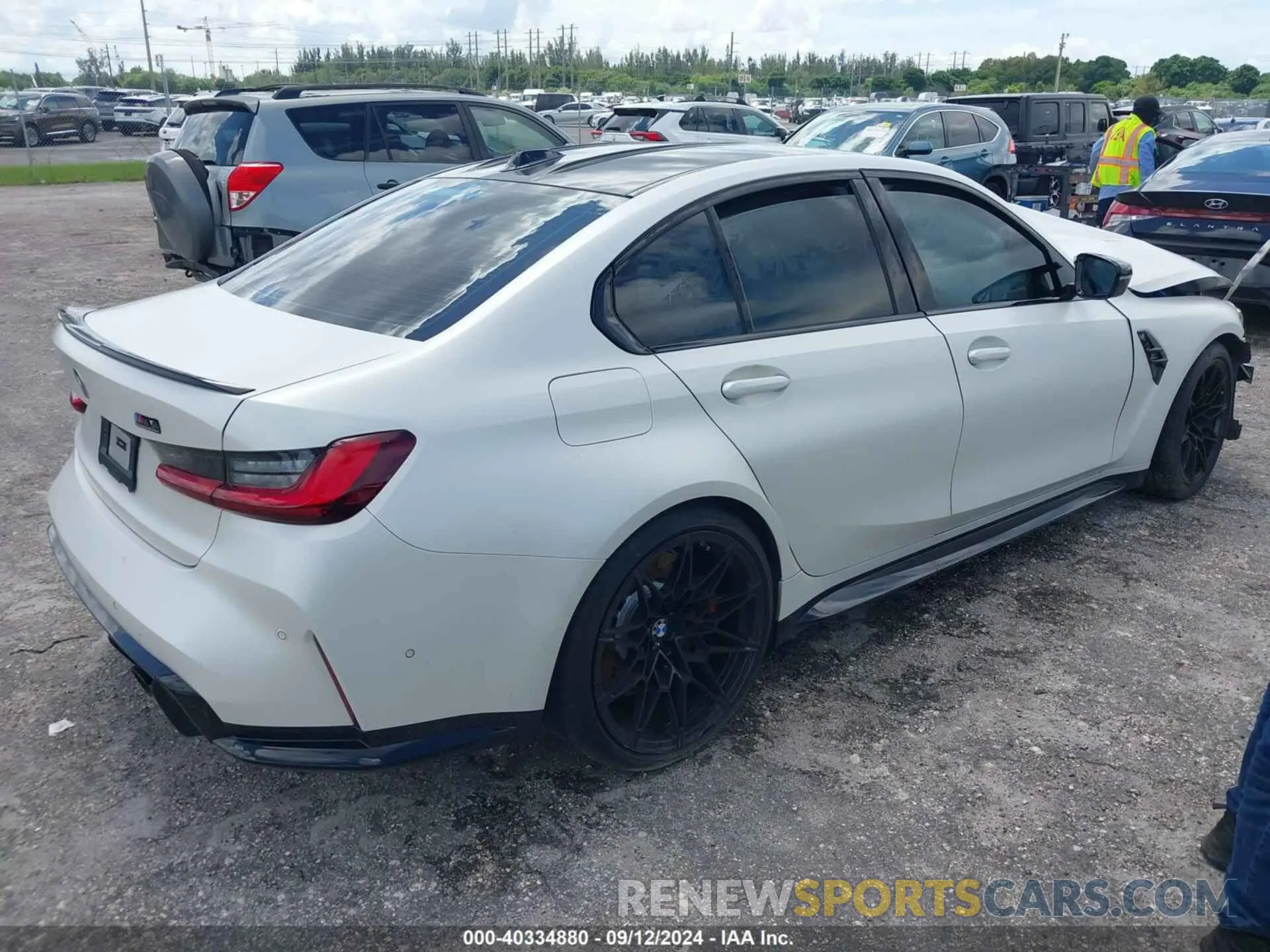 4 fotografías del automóvil dañado WBS33AY07RFT21177 BMW M3 2024