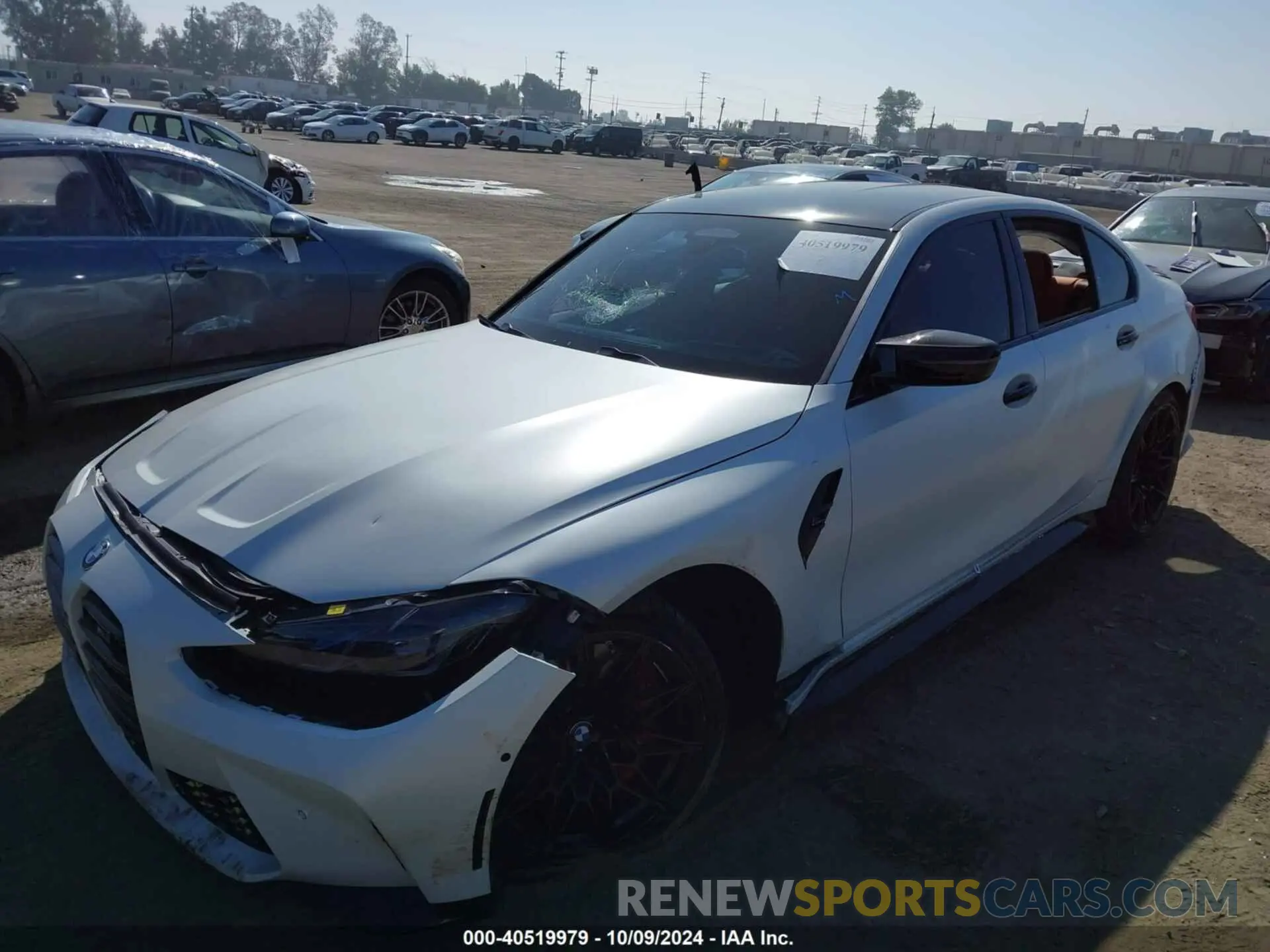 2 fotografías del automóvil dañado WBS43AY00RFS39716 BMW M3 2024