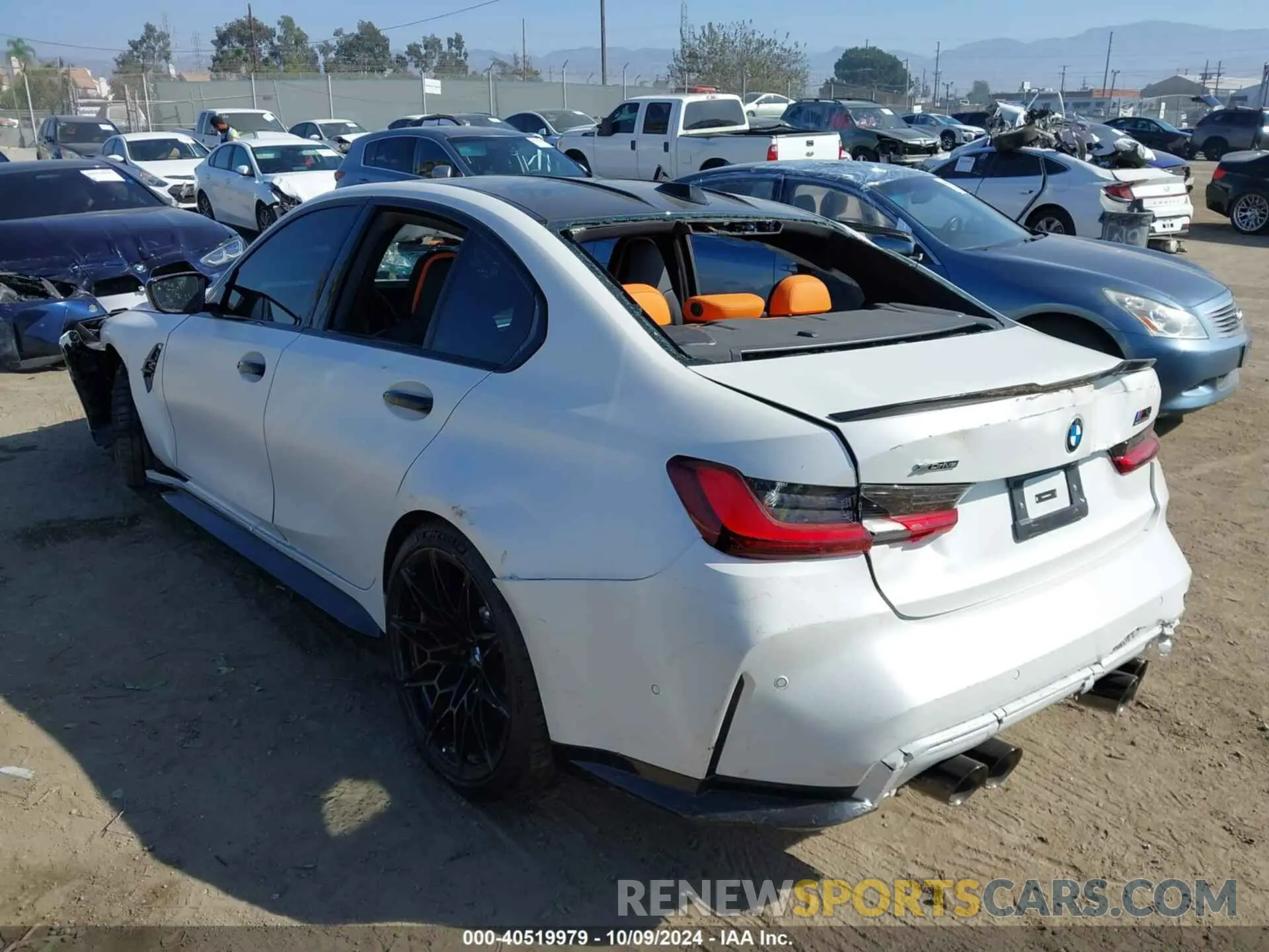 3 fotografías del automóvil dañado WBS43AY00RFS39716 BMW M3 2024