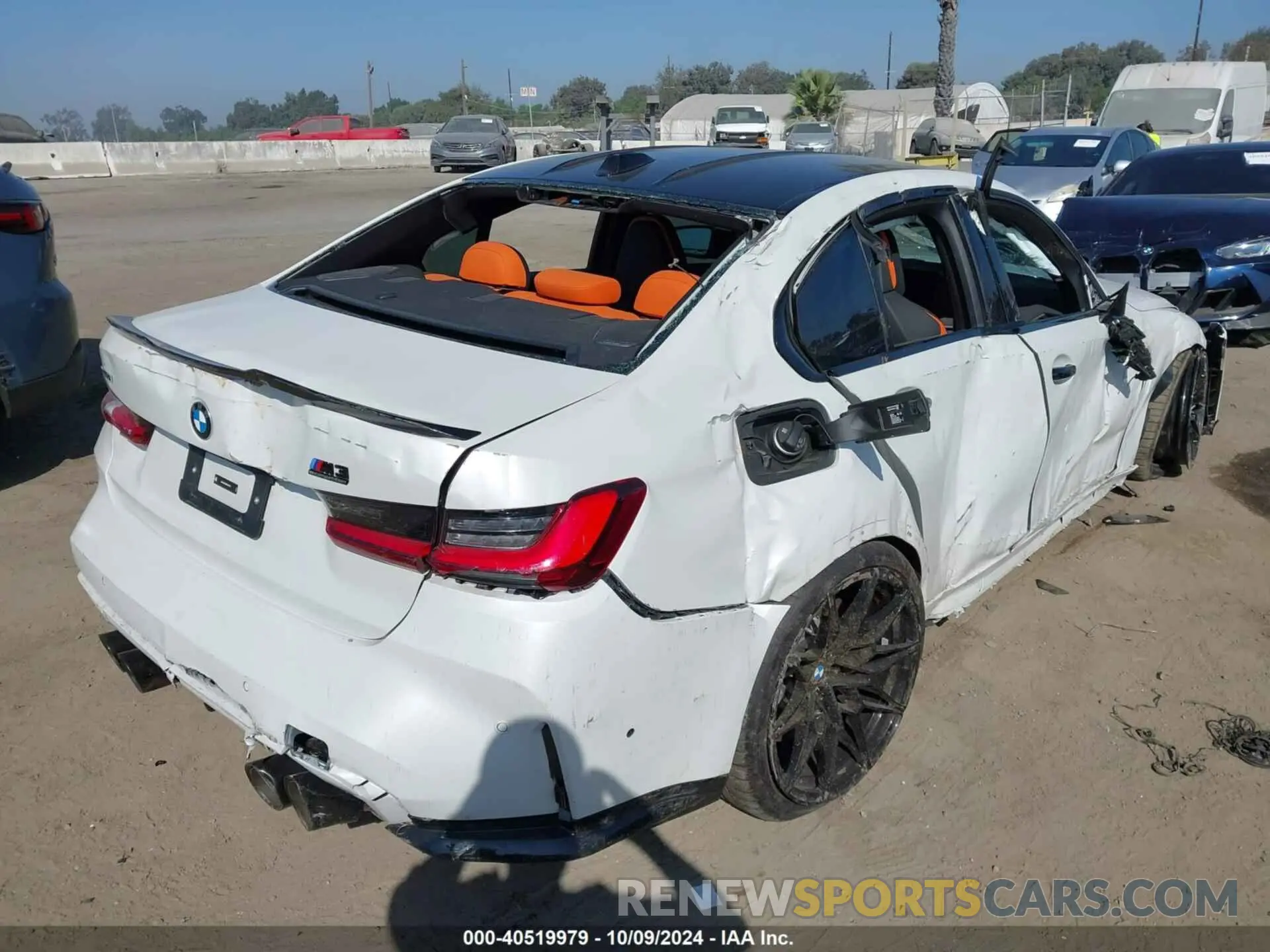 4 fotografías del automóvil dañado WBS43AY00RFS39716 BMW M3 2024
