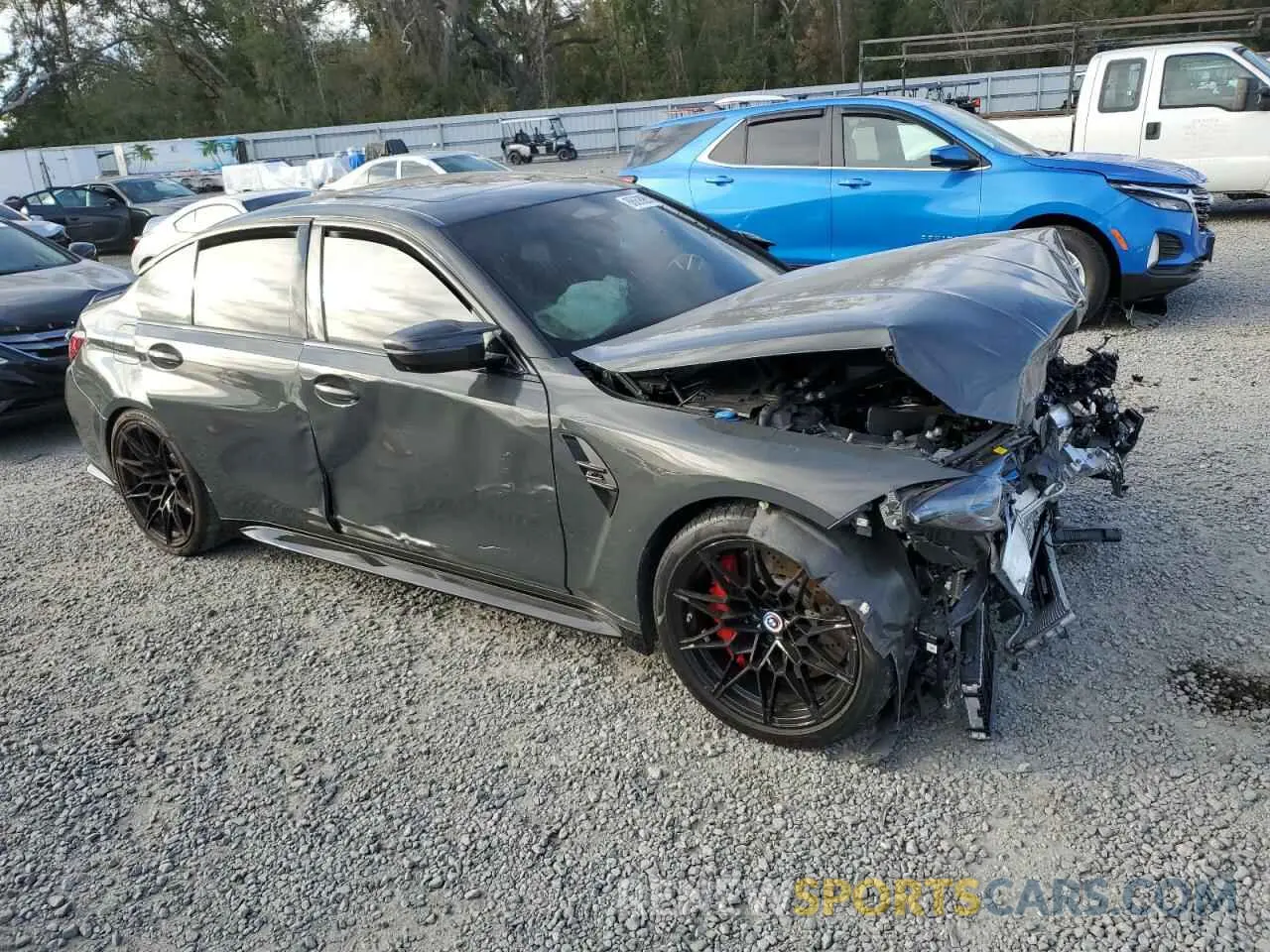 4 fotografías del automóvil dañado WBS43AY02RFS26756 BMW M3 2024