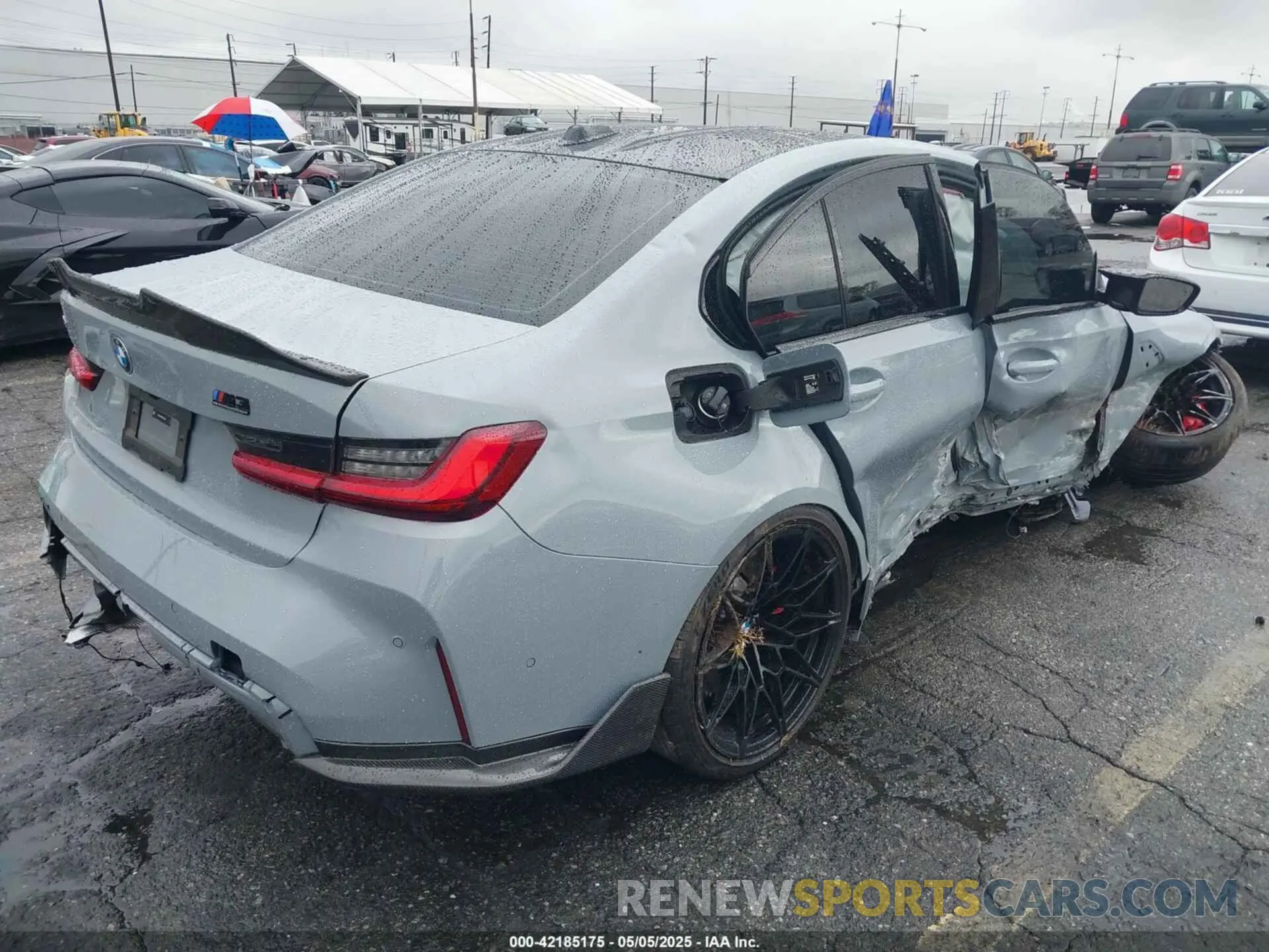4 fotografías del automóvil dañado WBS43AY03RFT56948 BMW M3 2024