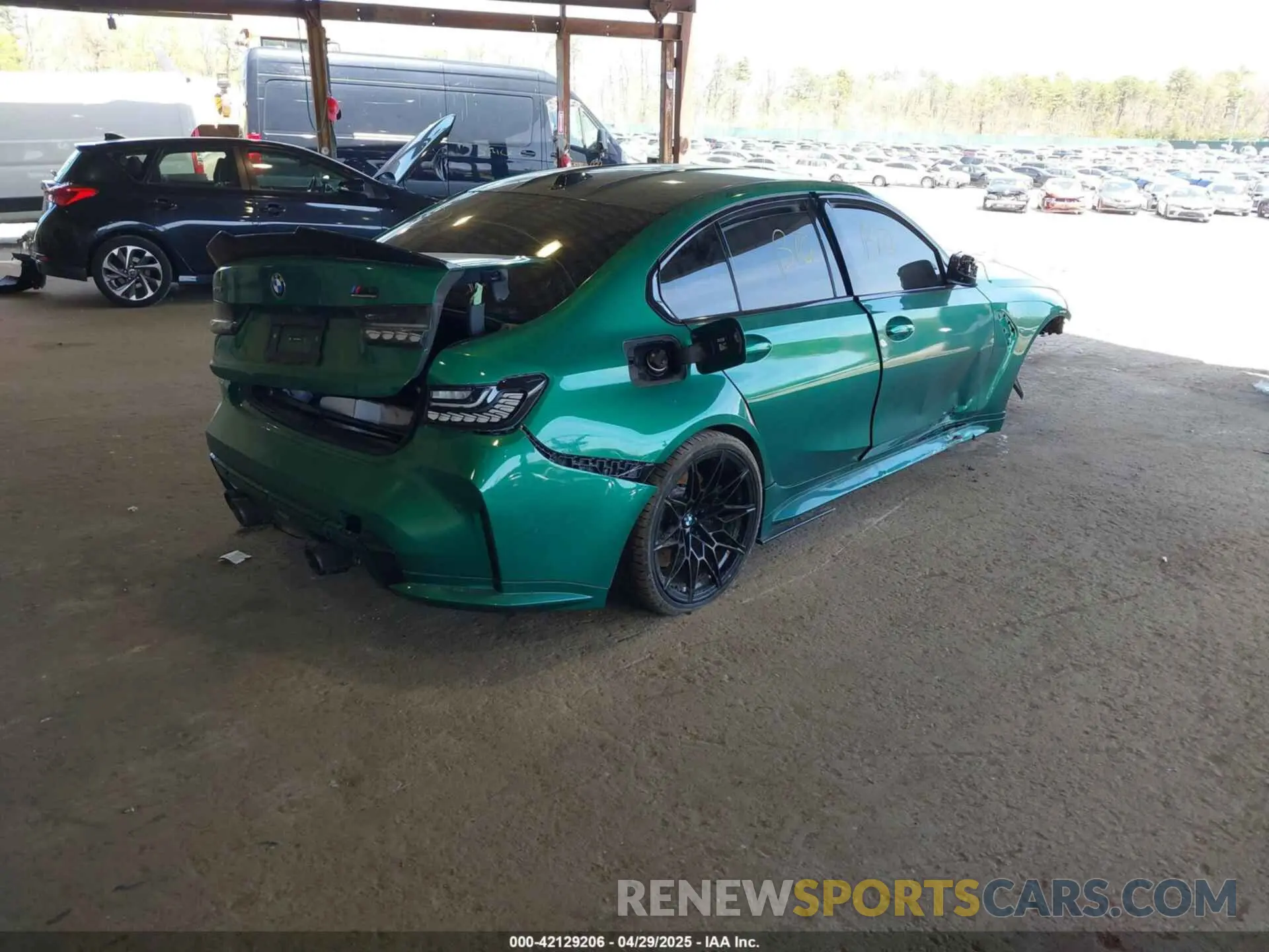 4 fotografías del automóvil dañado WBS43AY04RFS01910 BMW M3 2024