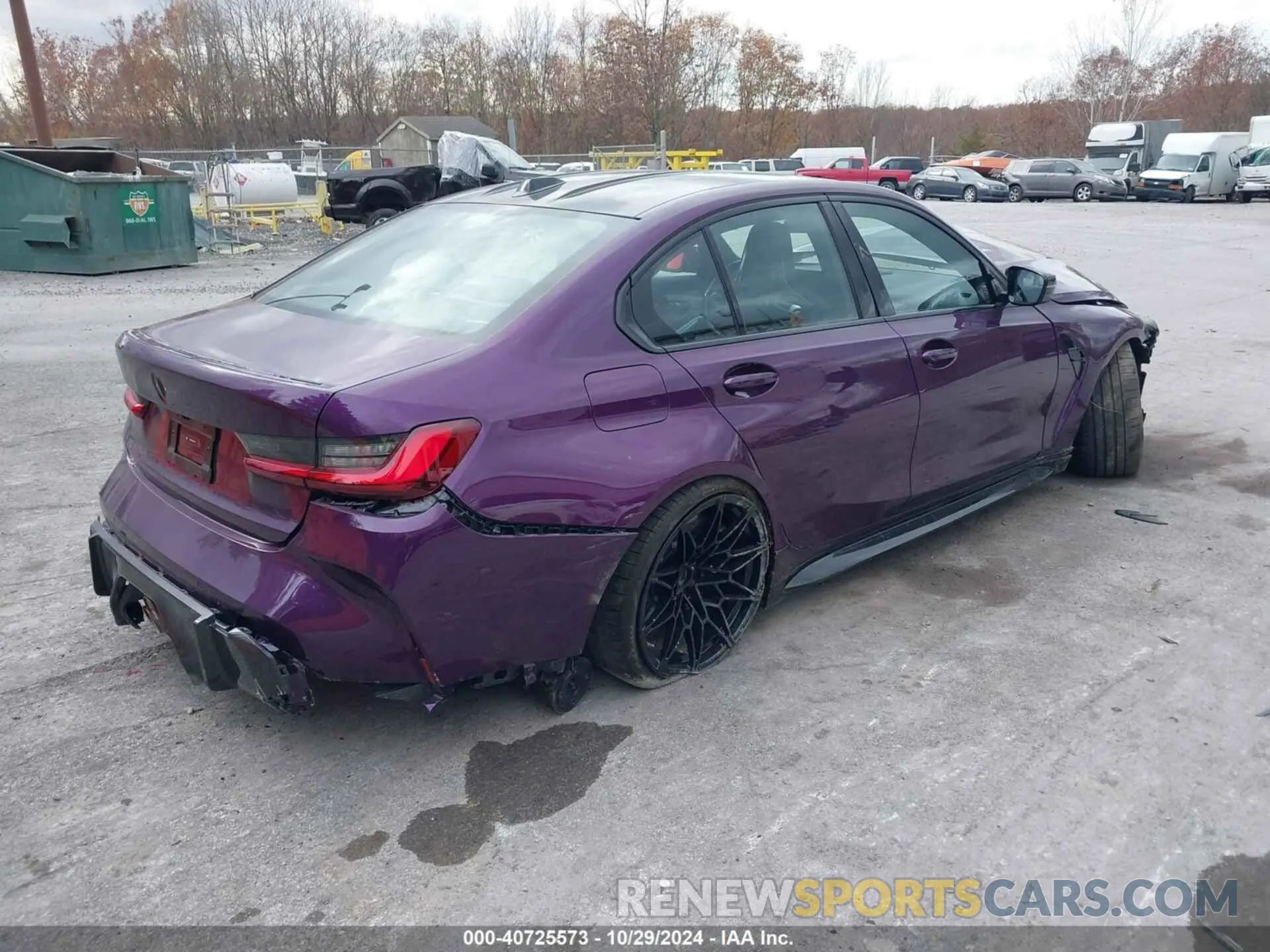 4 fotografías del automóvil dañado WBS43AY06RFS81453 BMW M3 2024
