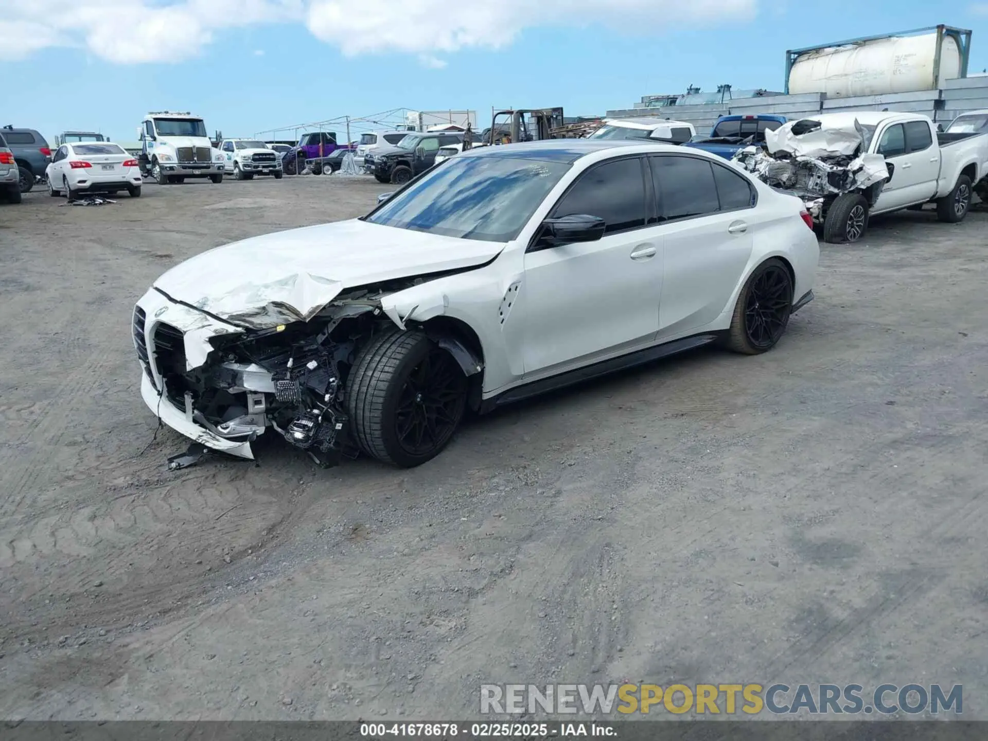 2 fotografías del automóvil dañado WBS43AY07RFS42807 BMW M3 2024