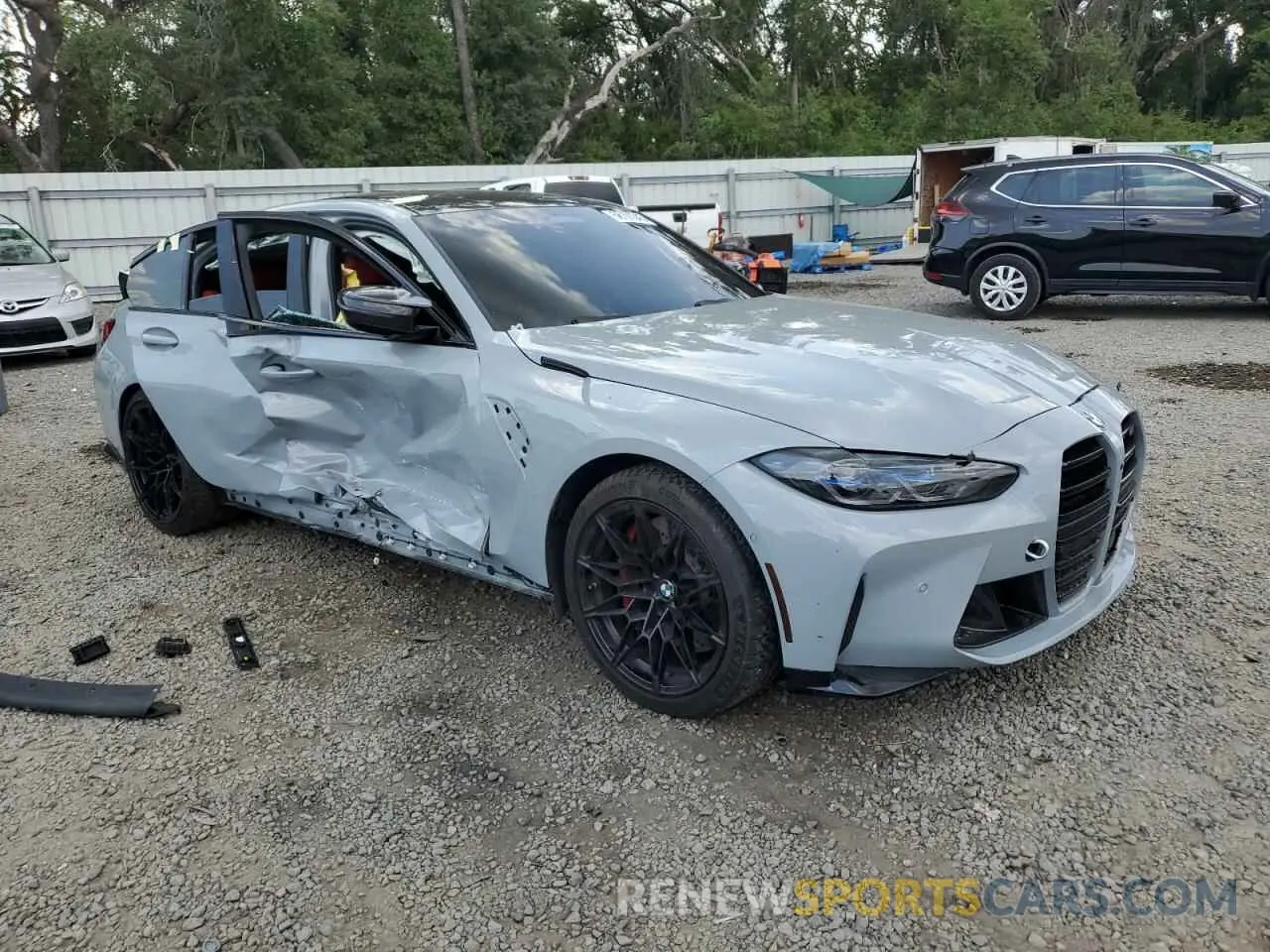 4 fotografías del automóvil dañado WBS43AY08RFT30099 BMW M3 2024