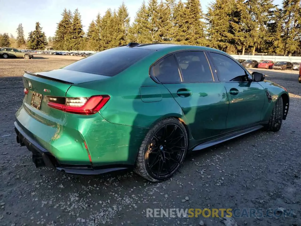 3 fotografías del automóvil dañado WBS53AY02RFS24350 BMW M3 2024