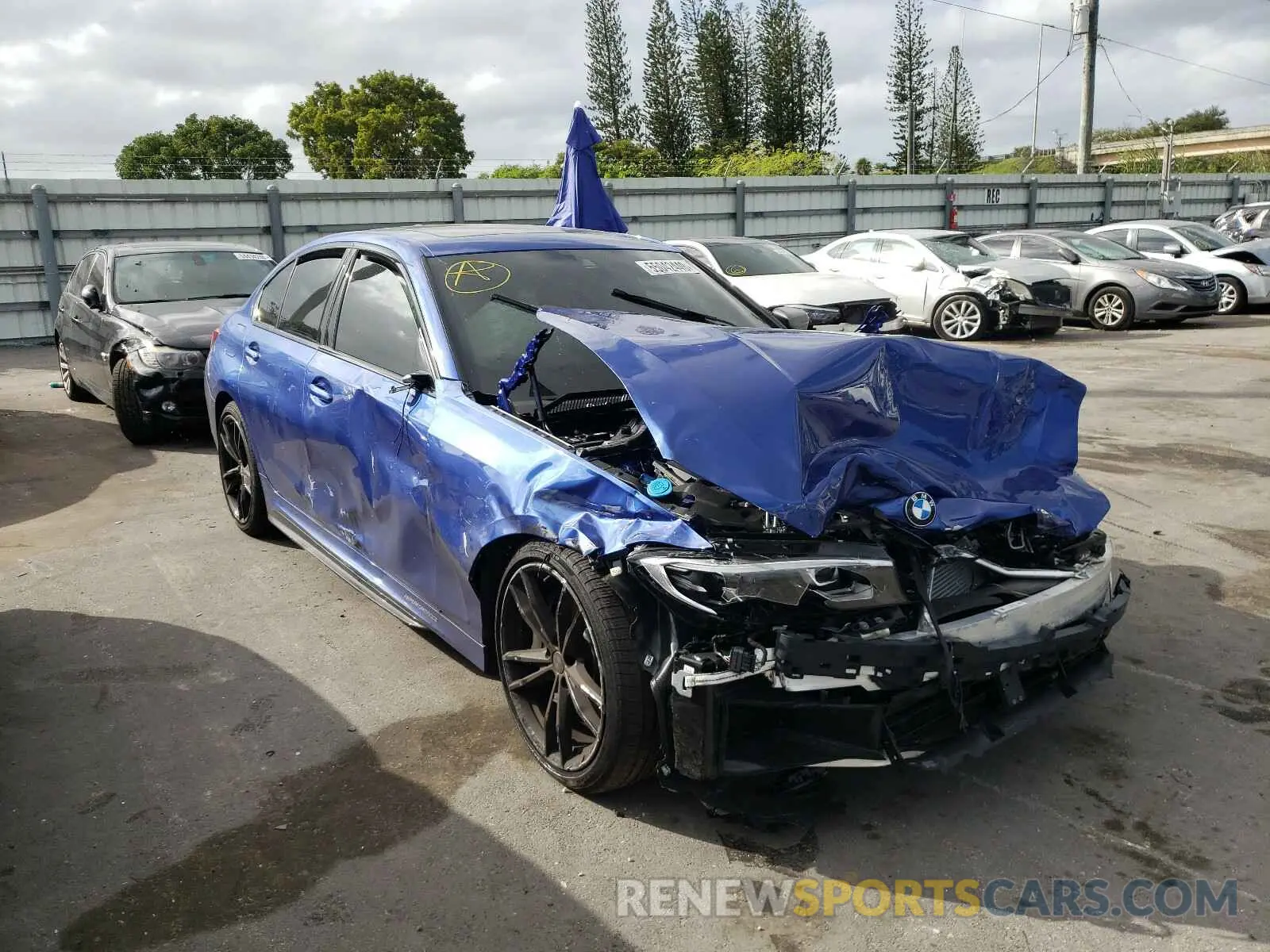 1 fotografías del automóvil dañado 3MW5U7J04L8B39587 BMW M340I 2020