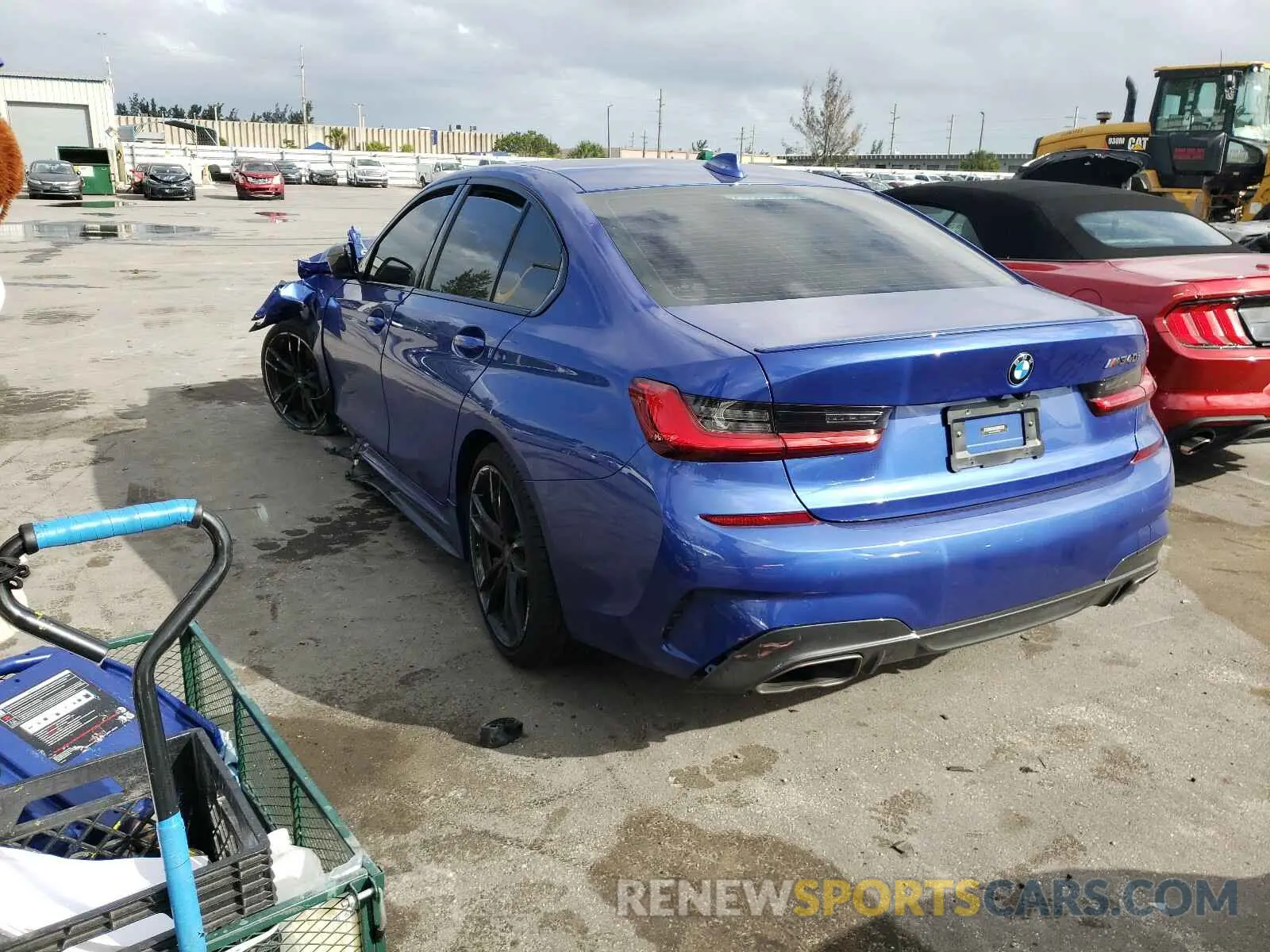 3 fotografías del automóvil dañado 3MW5U7J04L8B39587 BMW M340I 2020