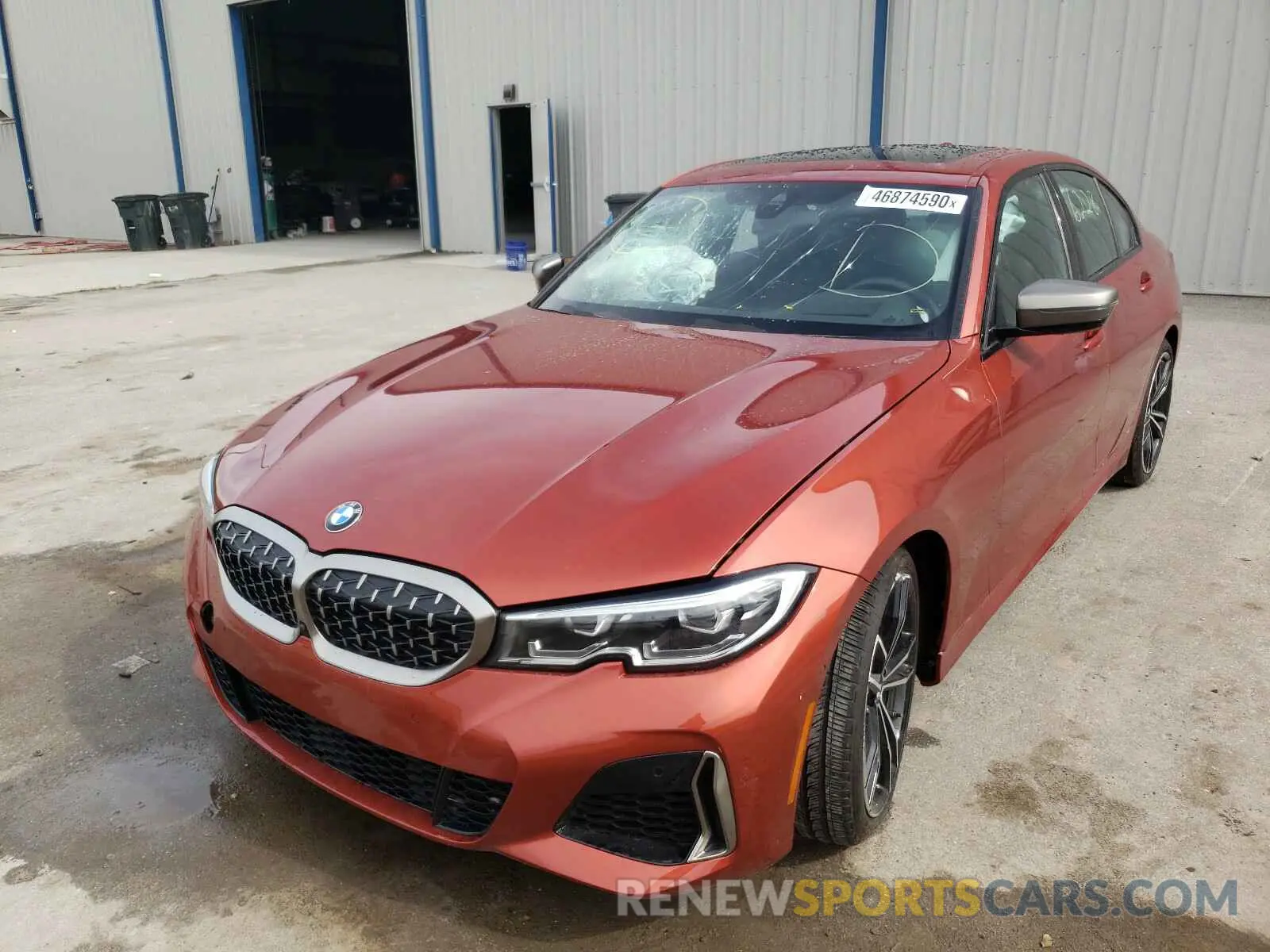 2 fotografías del automóvil dañado WBA5U7C03LFH63517 BMW M340I 2020