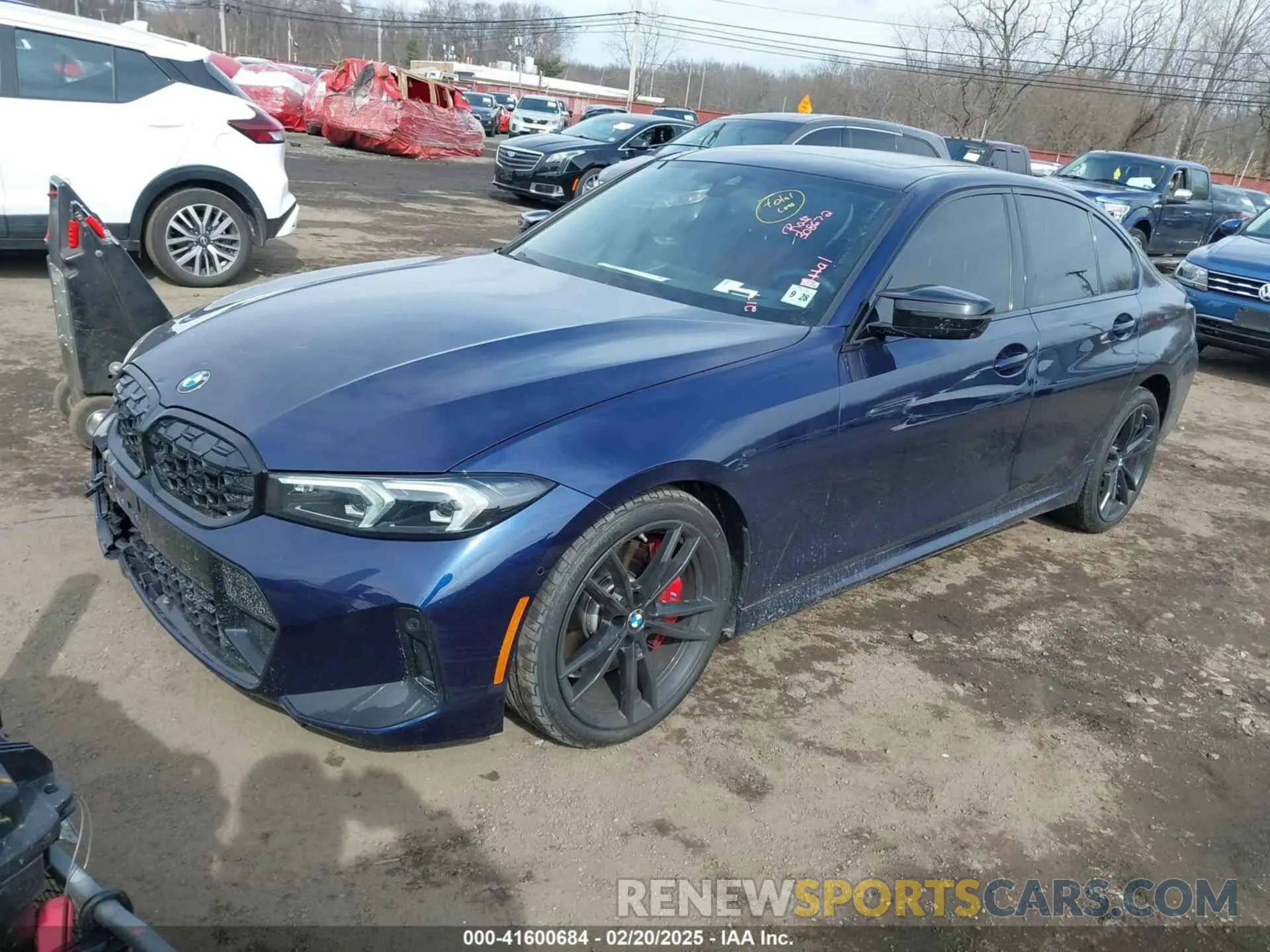 2 fotografías del automóvil dañado 3MW49FF00R8D81317 BMW M340I 2024