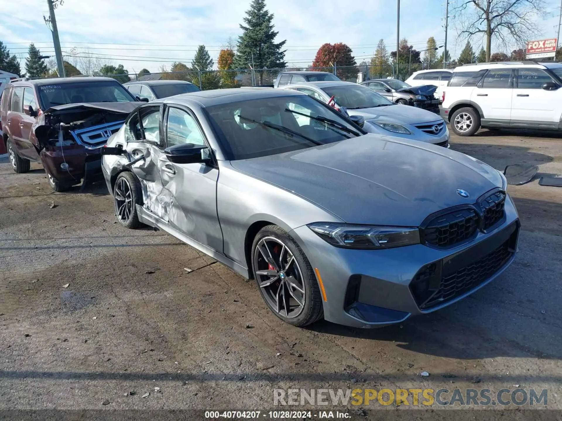 1 fotografías del automóvil dañado 3MW49FF04R8E89441 BMW M340I 2024