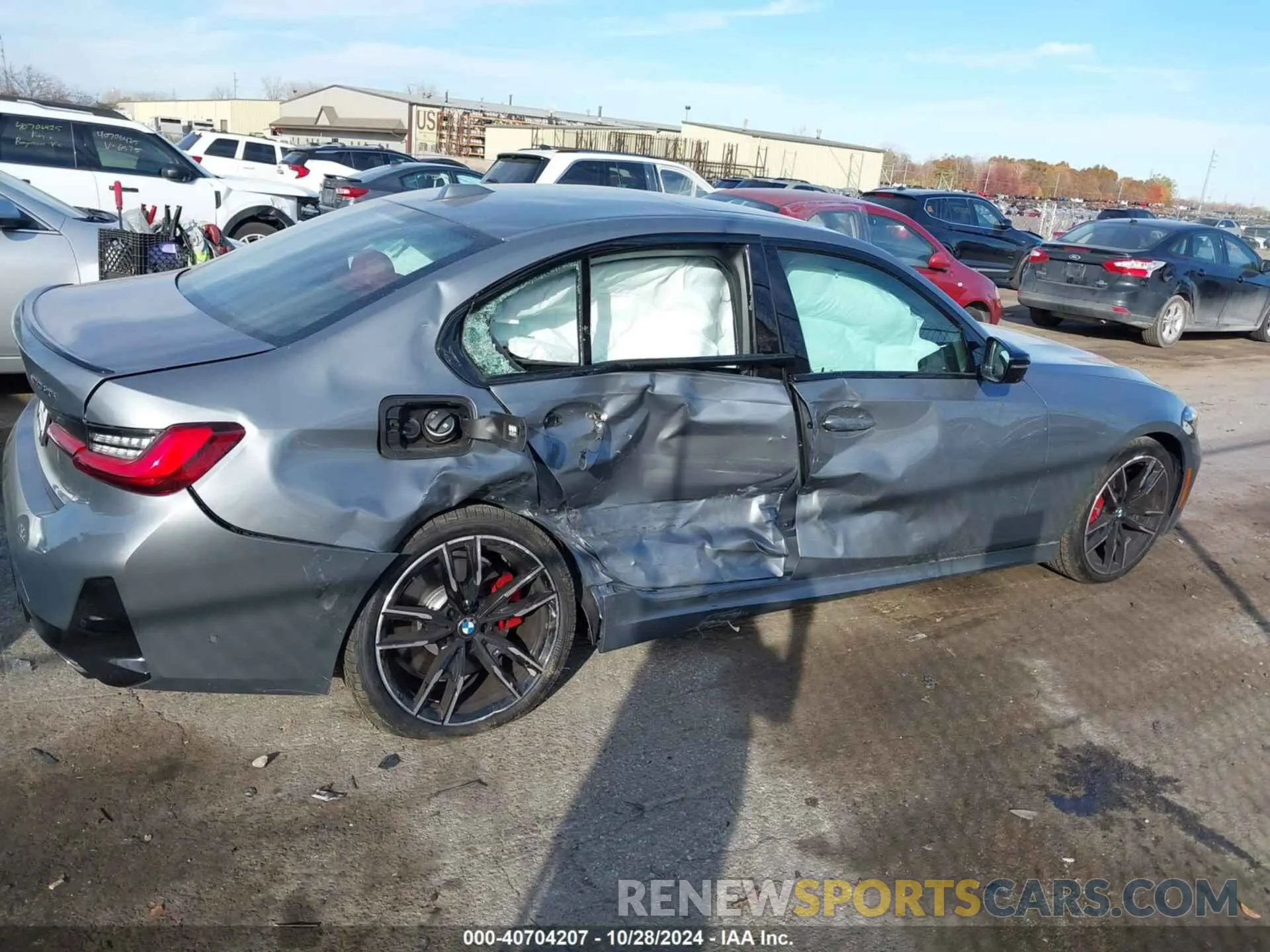 12 fotografías del automóvil dañado 3MW49FF04R8E89441 BMW M340I 2024