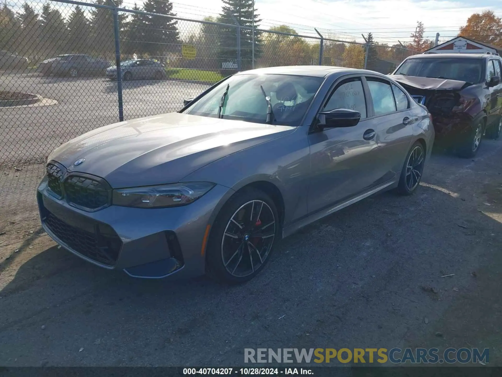 2 fotografías del automóvil dañado 3MW49FF04R8E89441 BMW M340I 2024