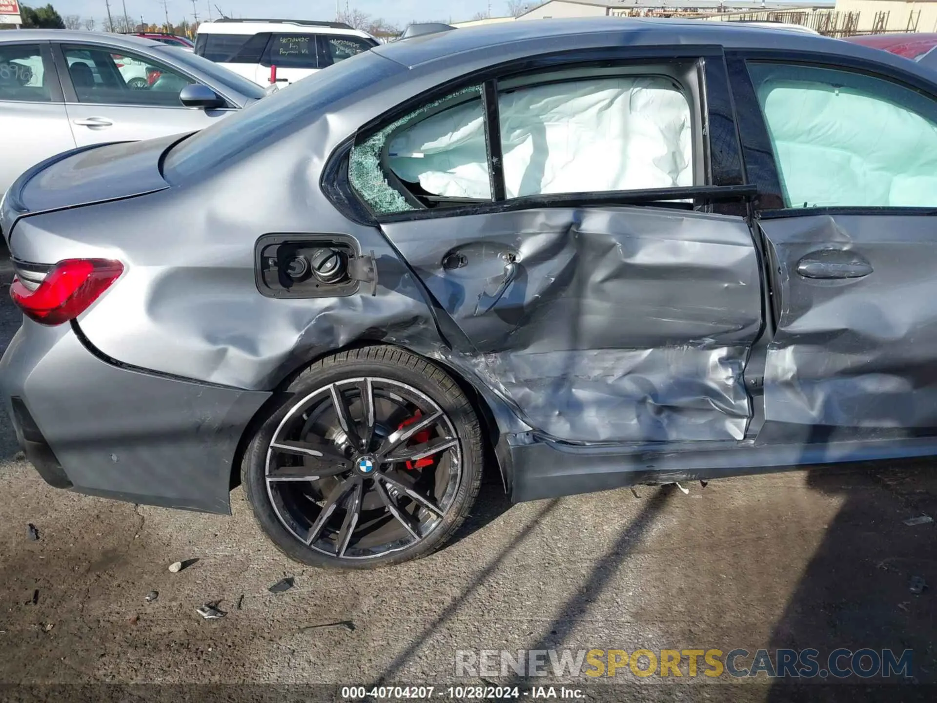 6 fotografías del automóvil dañado 3MW49FF04R8E89441 BMW M340I 2024