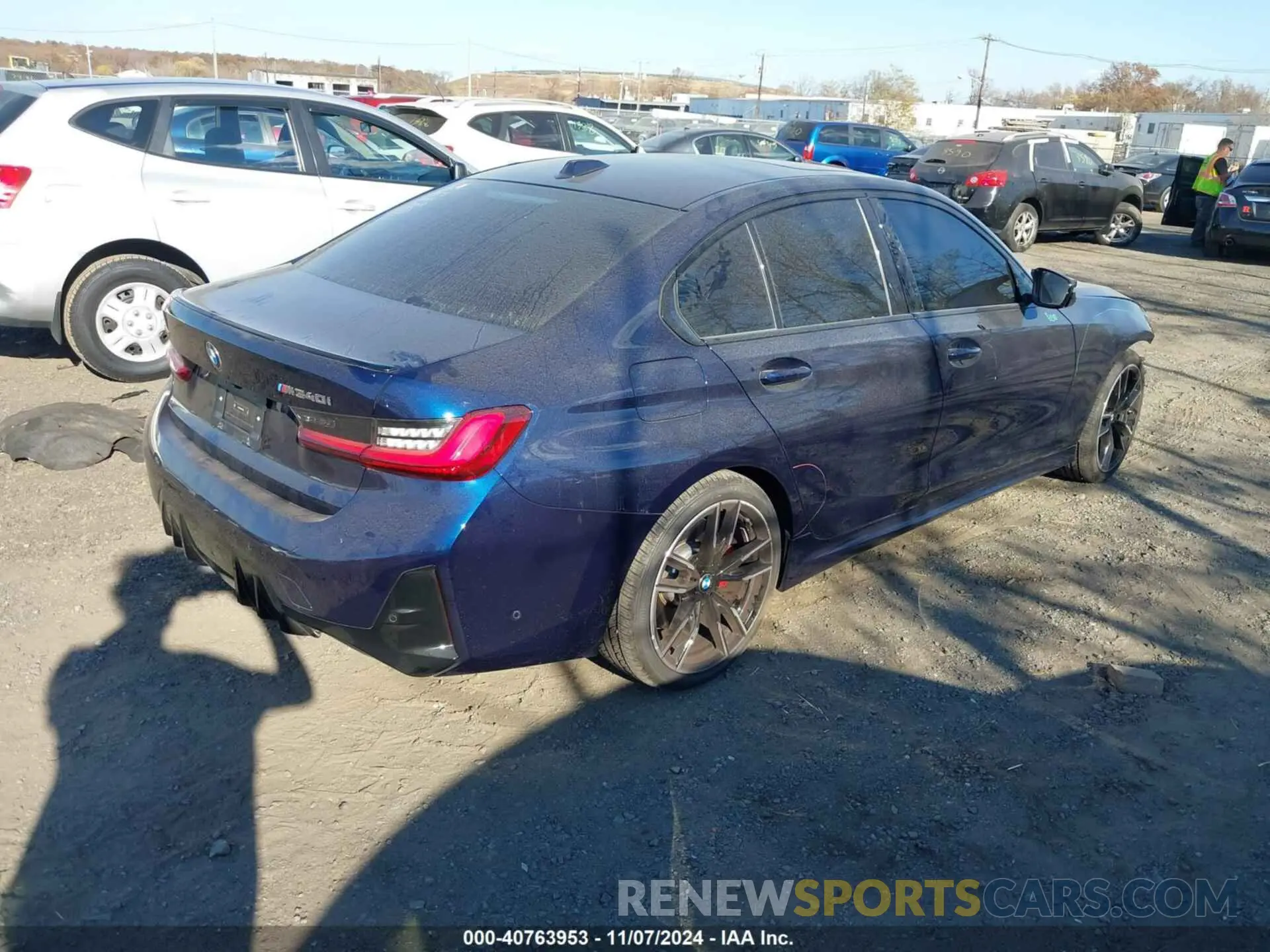 4 fotografías del automóvil dañado 3MW49FF06R8E75251 BMW M340I 2024