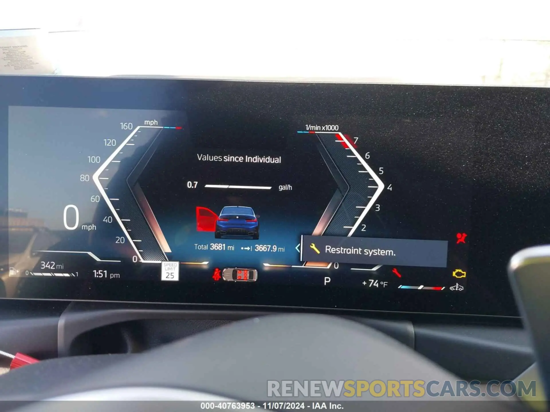 7 fotografías del automóvil dañado 3MW49FF06R8E75251 BMW M340I 2024