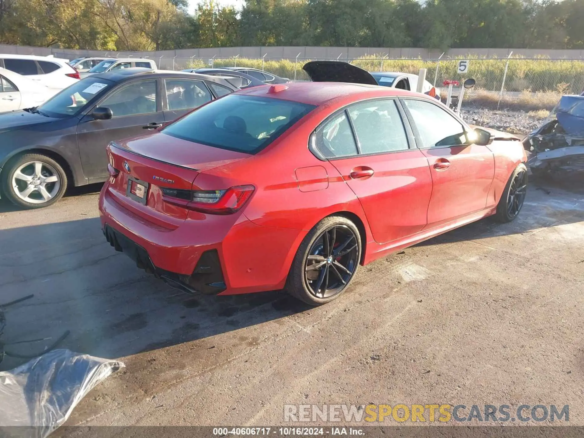 4 fotografías del automóvil dañado 3MW49FS02R8E49655 BMW M340I 2024
