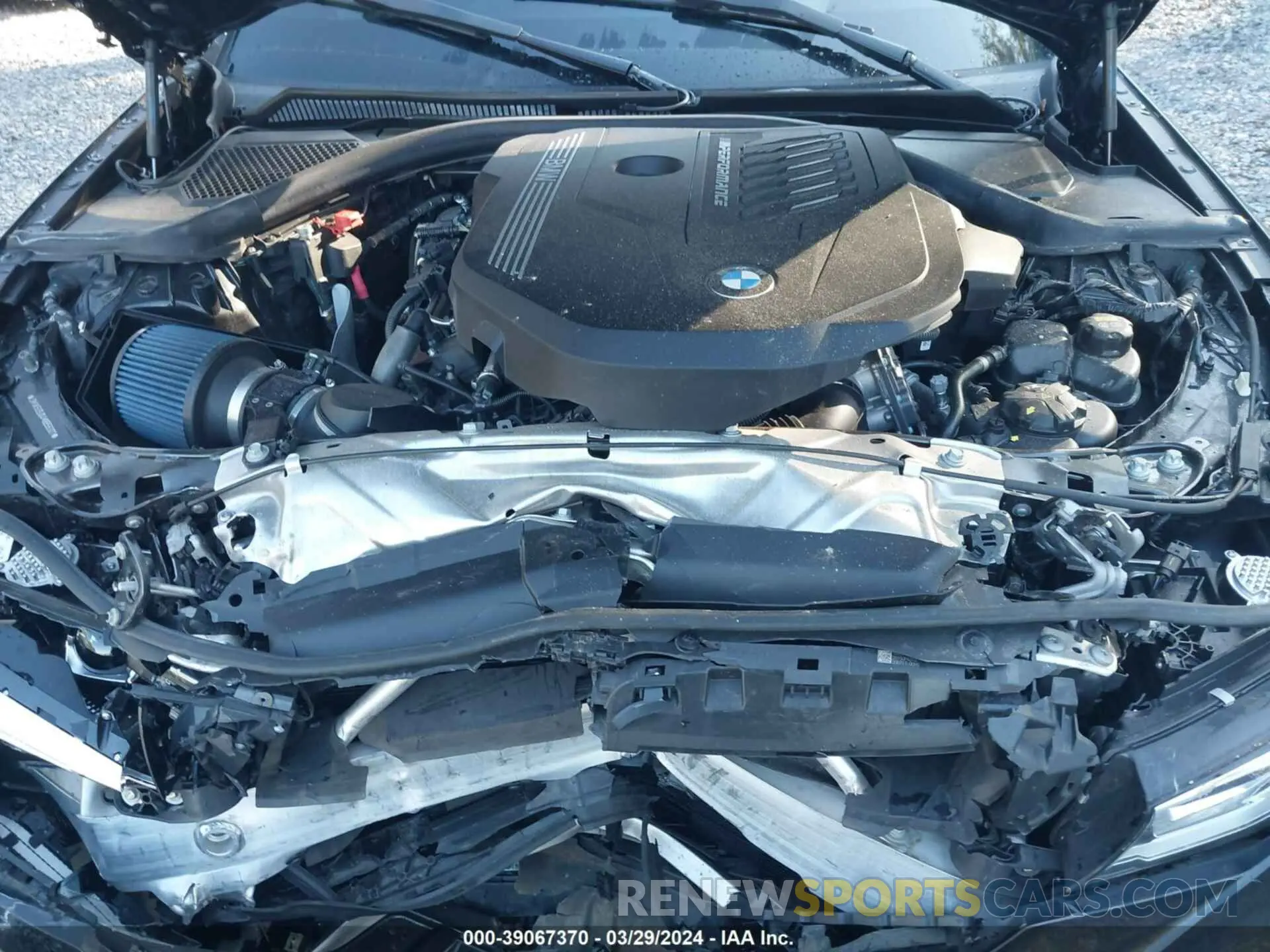 10 fotografías del automóvil dañado 3MW5U9J04M8B56001 BMW M340XI 2021