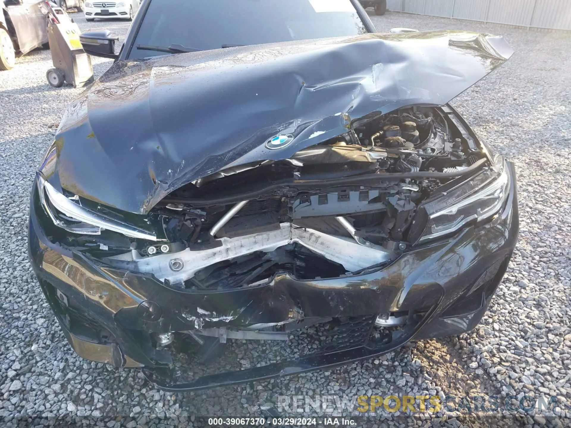 6 fotografías del automóvil dañado 3MW5U9J04M8B56001 BMW M340XI 2021
