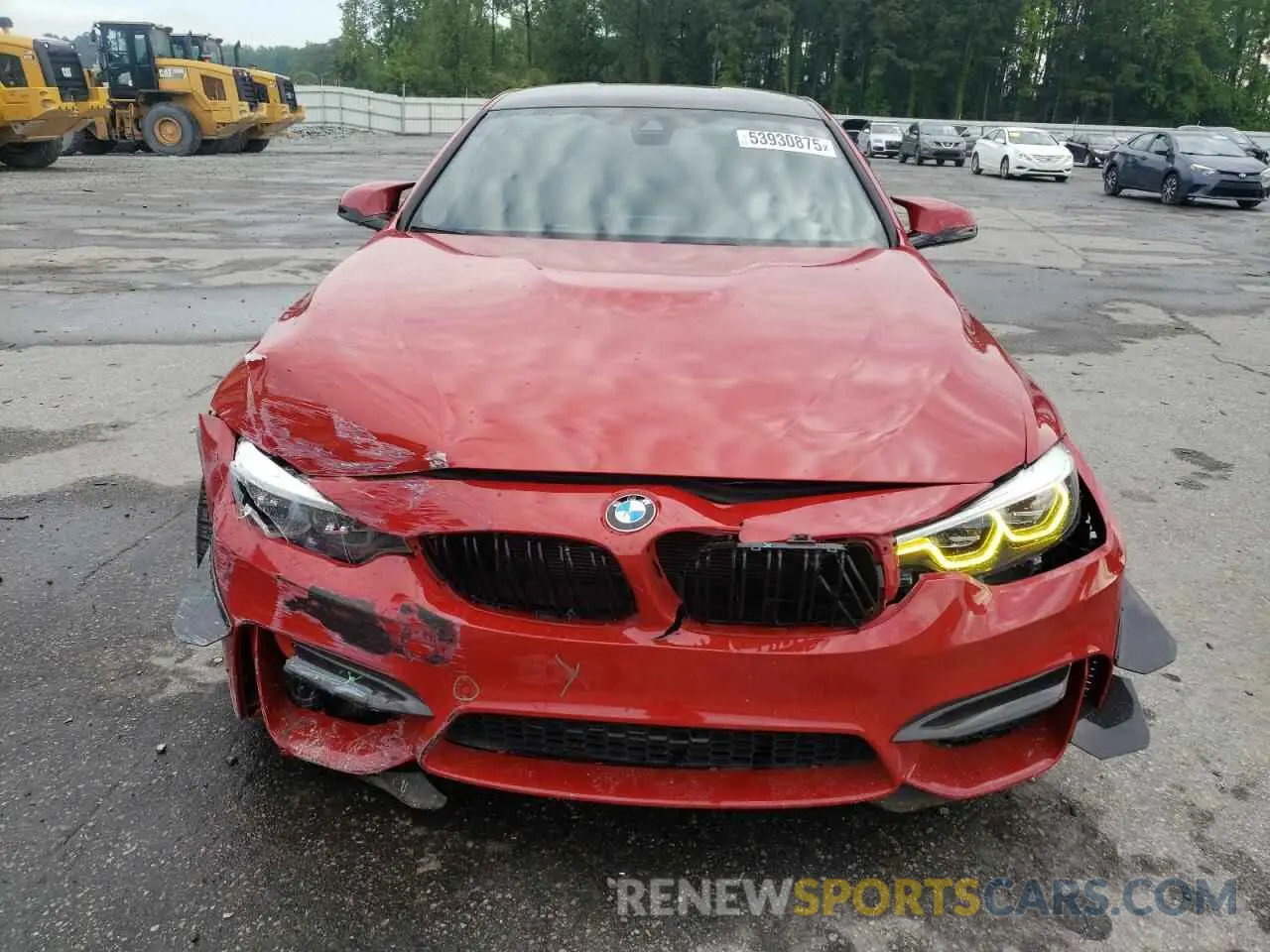 5 fotografías del automóvil dañado WBS4Y9C00LFH39876 BMW M4 2020