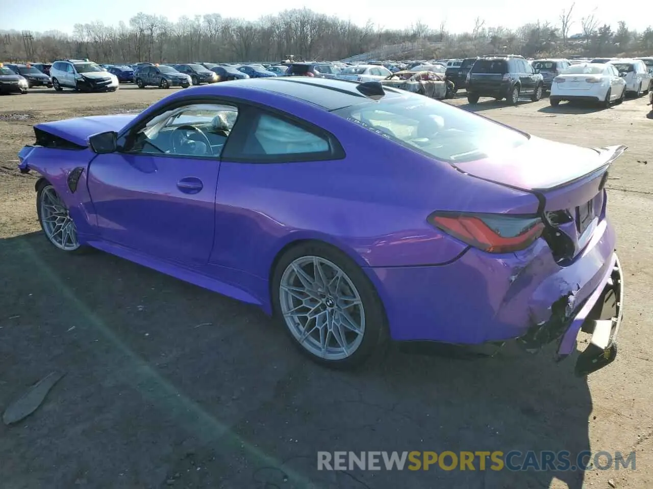 2 fotografías del automóvil dañado WBS33AZ01MCG10826 BMW M4 2021