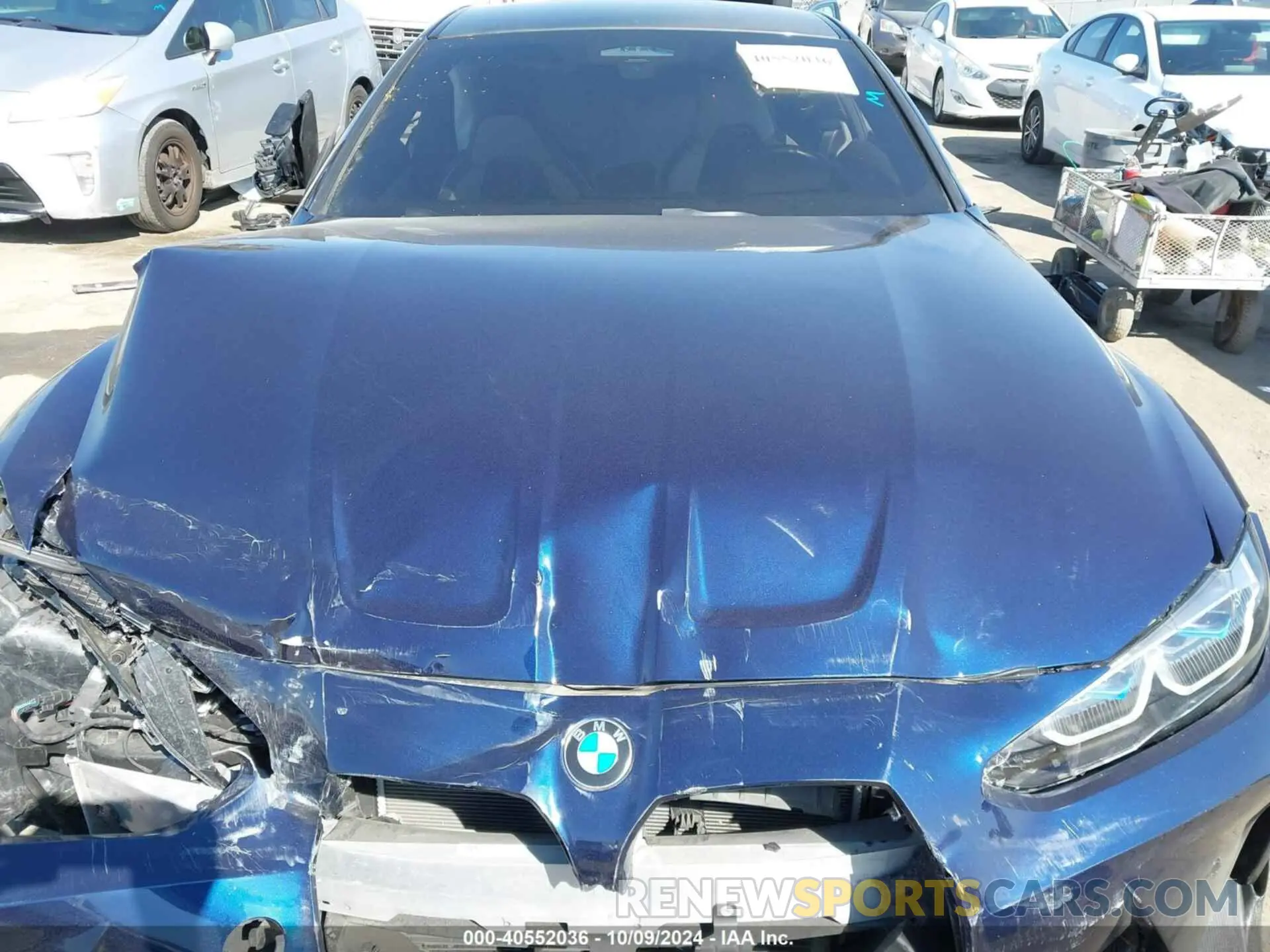 10 fotografías del automóvil dañado WBS33AZ06MCG47399 BMW M4 2021