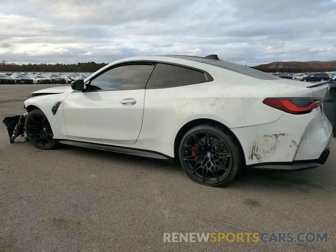 2 fotografías del automóvil dañado WBS33AZ0XMCG66070 BMW M4 2021