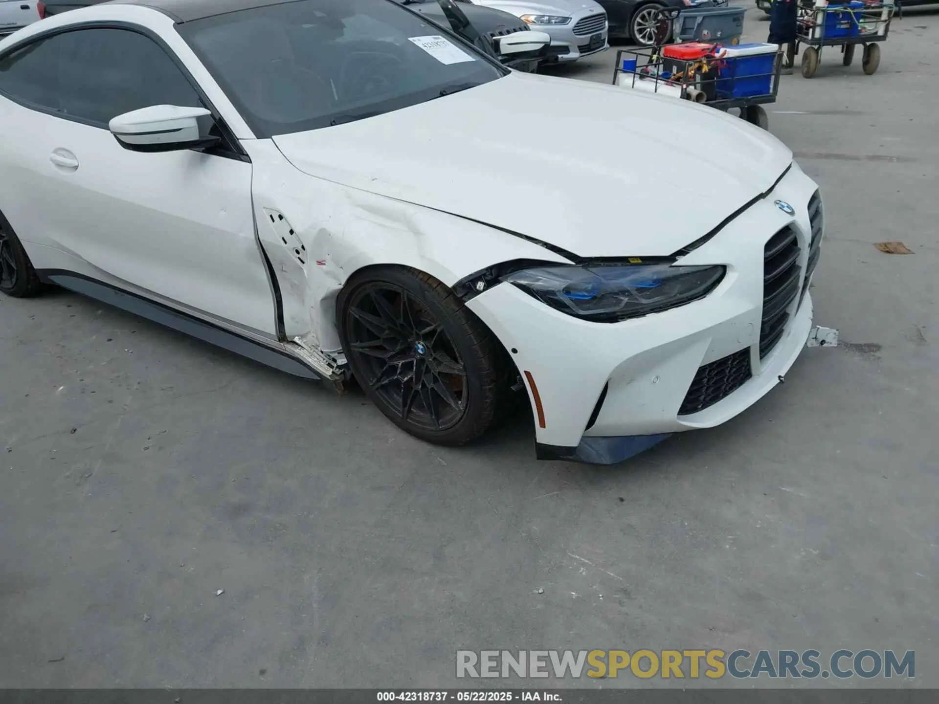 6 fotografías del automóvil dañado WBS53AZ02MCH23791 BMW M4 2021