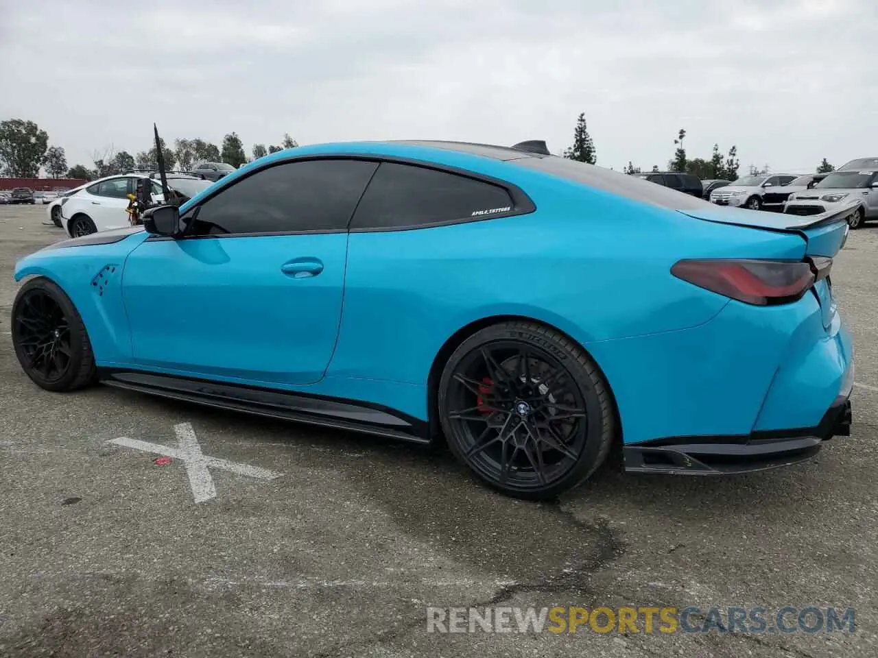 2 fotografías del automóvil dañado WBS53AZ0XMCG52209 BMW M4 2021