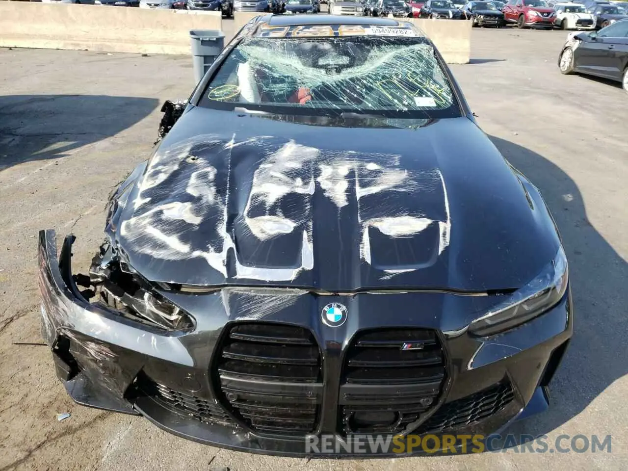 9 fotografías del automóvil dañado WBS43AZ00NCK10016 BMW M4 2022