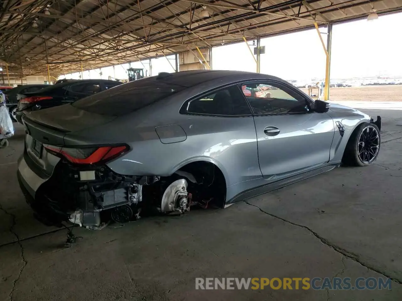 3 fotografías del automóvil dañado WBS43AZ01PCL21192 BMW M4 2023