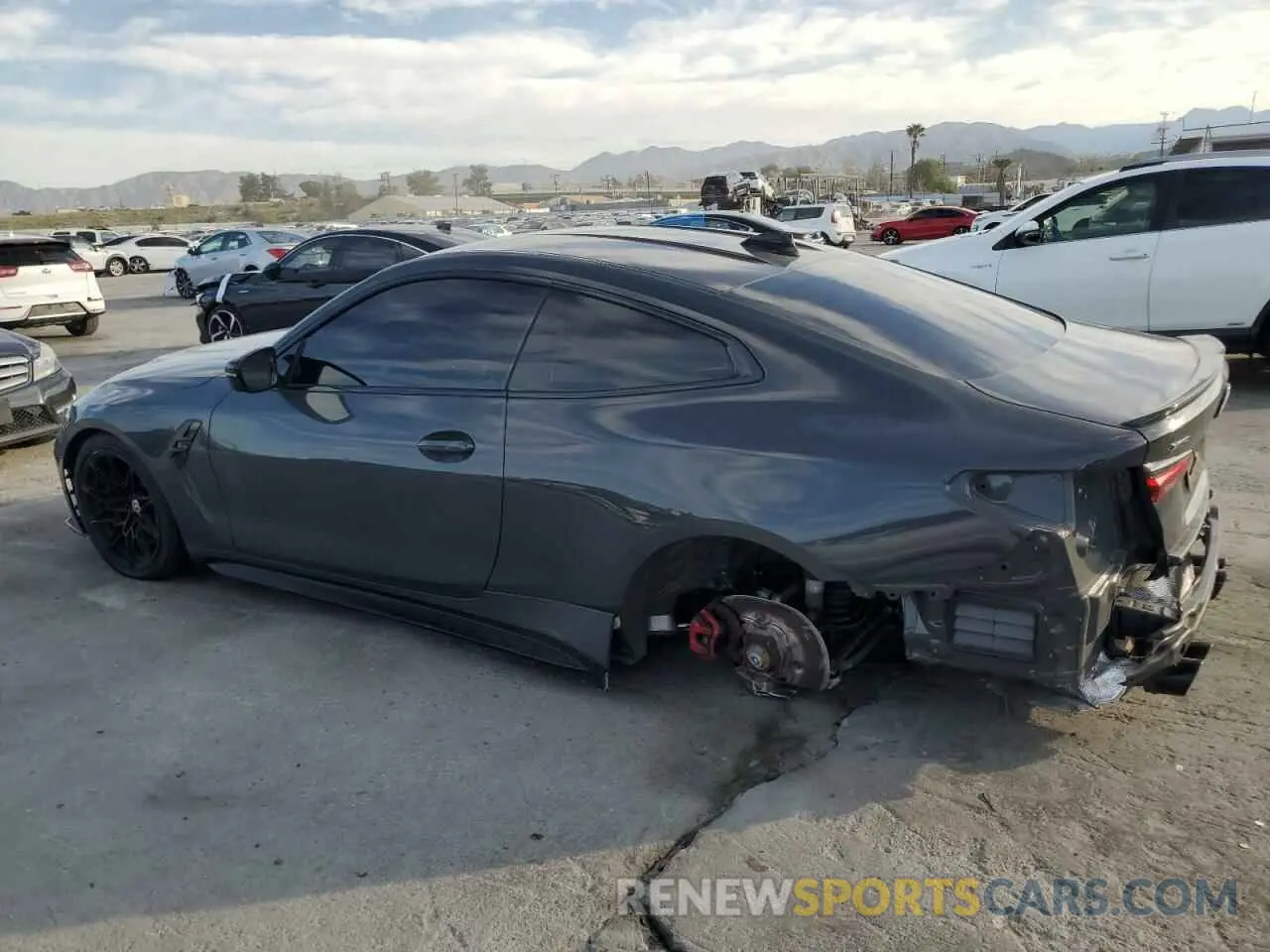 2 fotografías del automóvil dañado WBS43AZ02PCL21167 BMW M4 2023